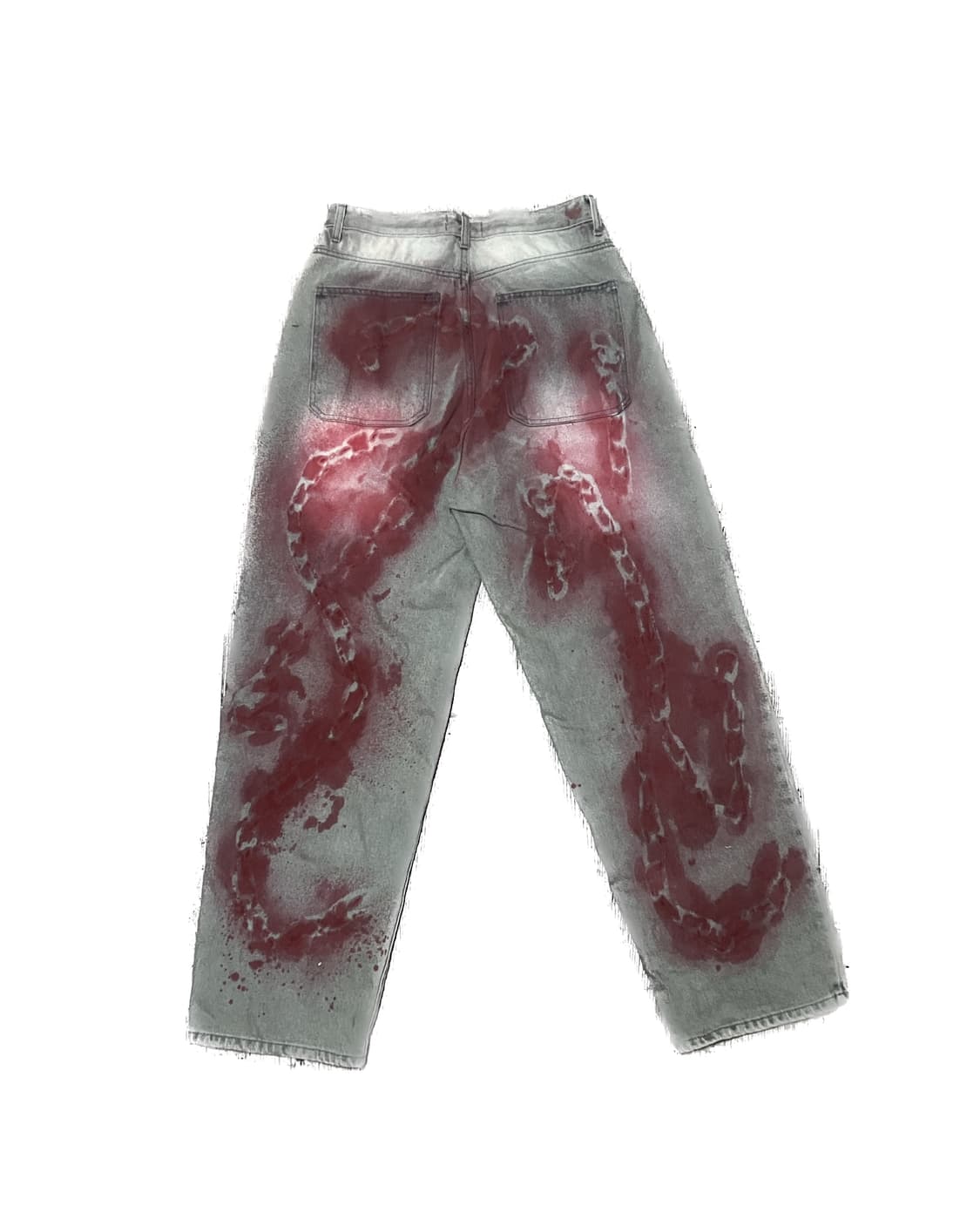 Red chain custom gray pants 상품이미지7