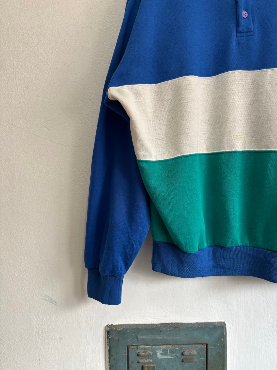 80s90s Nike Colorblock Rugby Shirt 상품이미지4