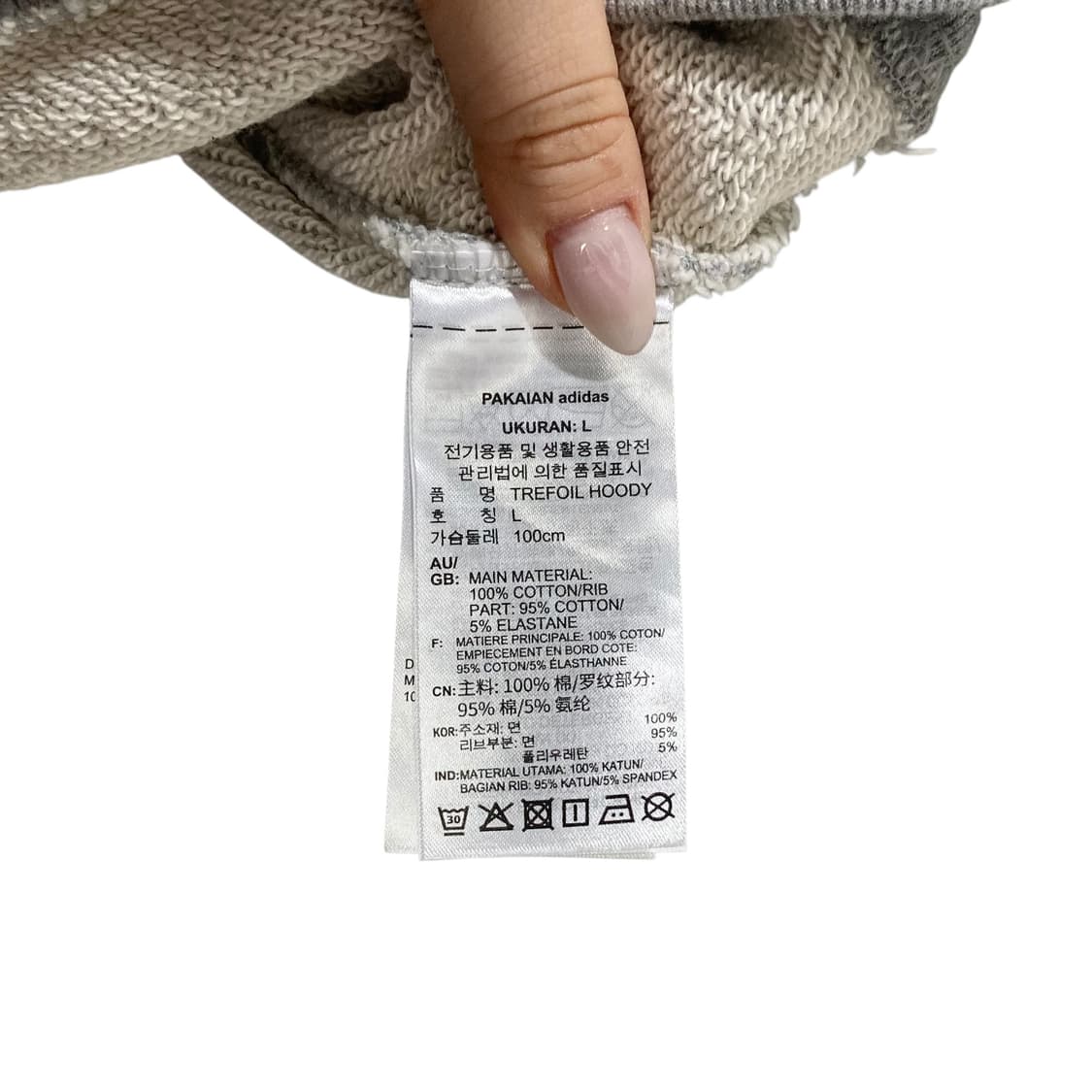아디다스 그레이 후드 상품이미지4
