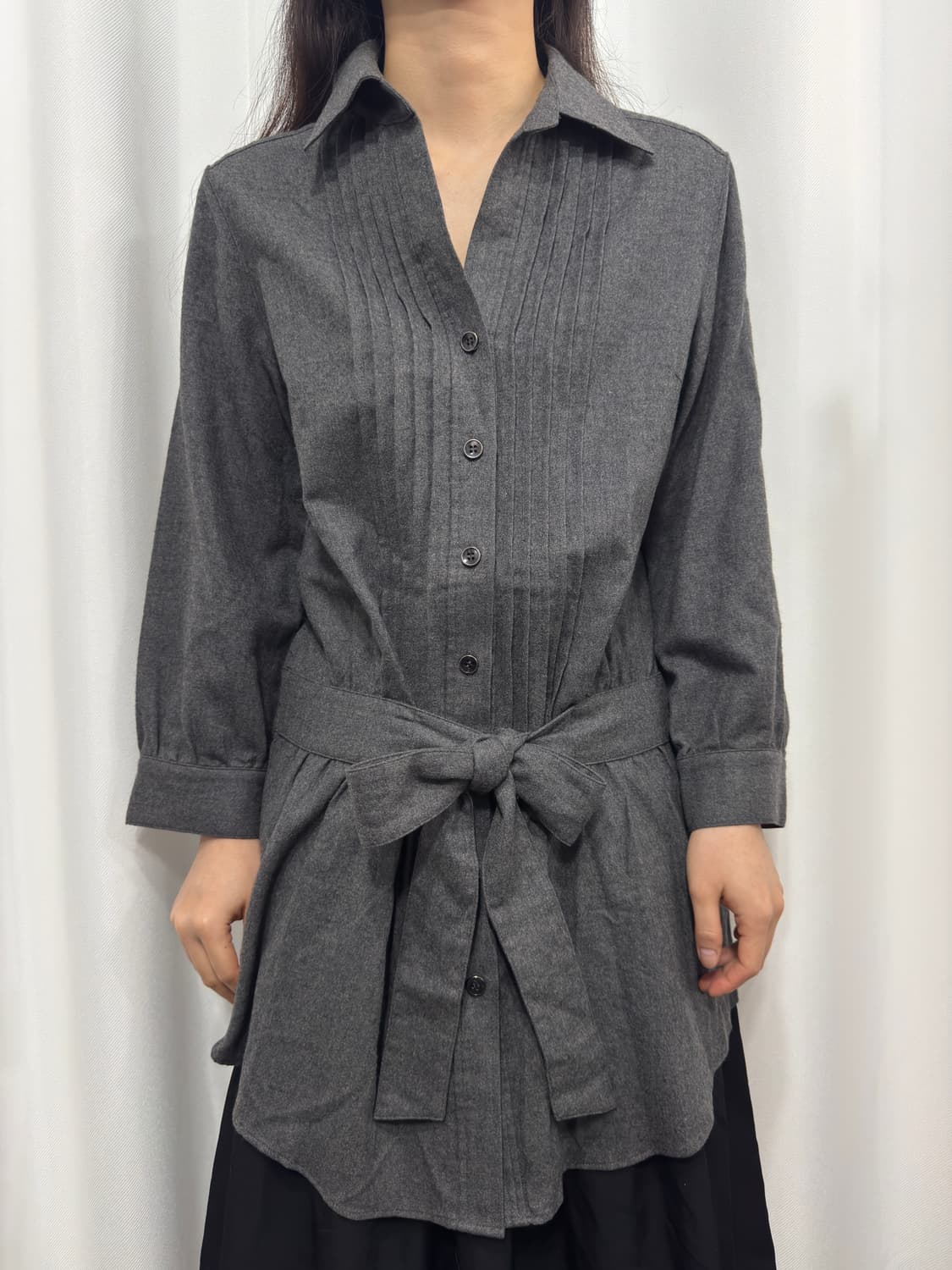 icb strap wool shirt 상품이미지1