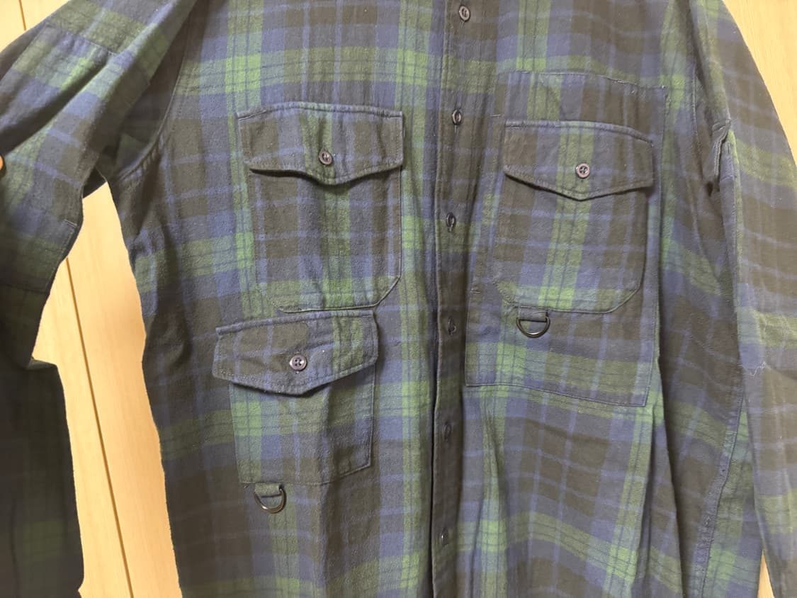 엔지니어드 가먼츠 23aw 트레일 블랙와치 플란넬 셔츠 상품이미지3