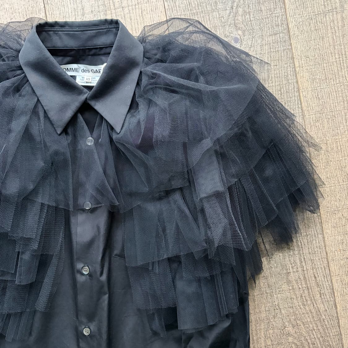 Layer Volume Tulle Blouse 상품이미지3