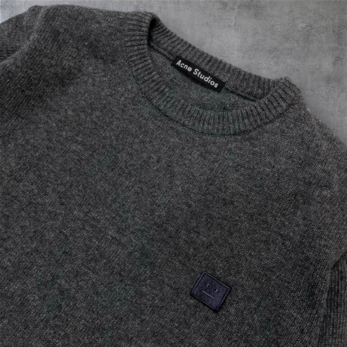 아크네 스튜디오 Acne studios 차콜 페이스 패치 니트 M 상품이미지3