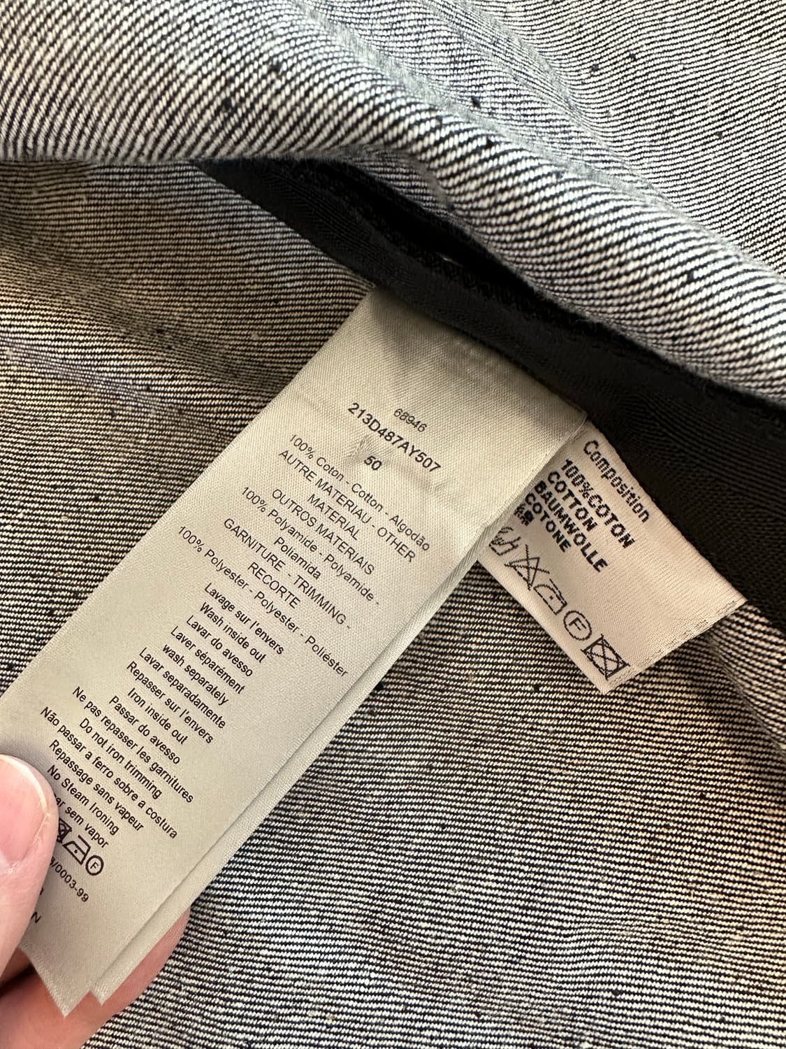 디올 사카이 데님 셔츠 자켓 / 50 상품이미지5