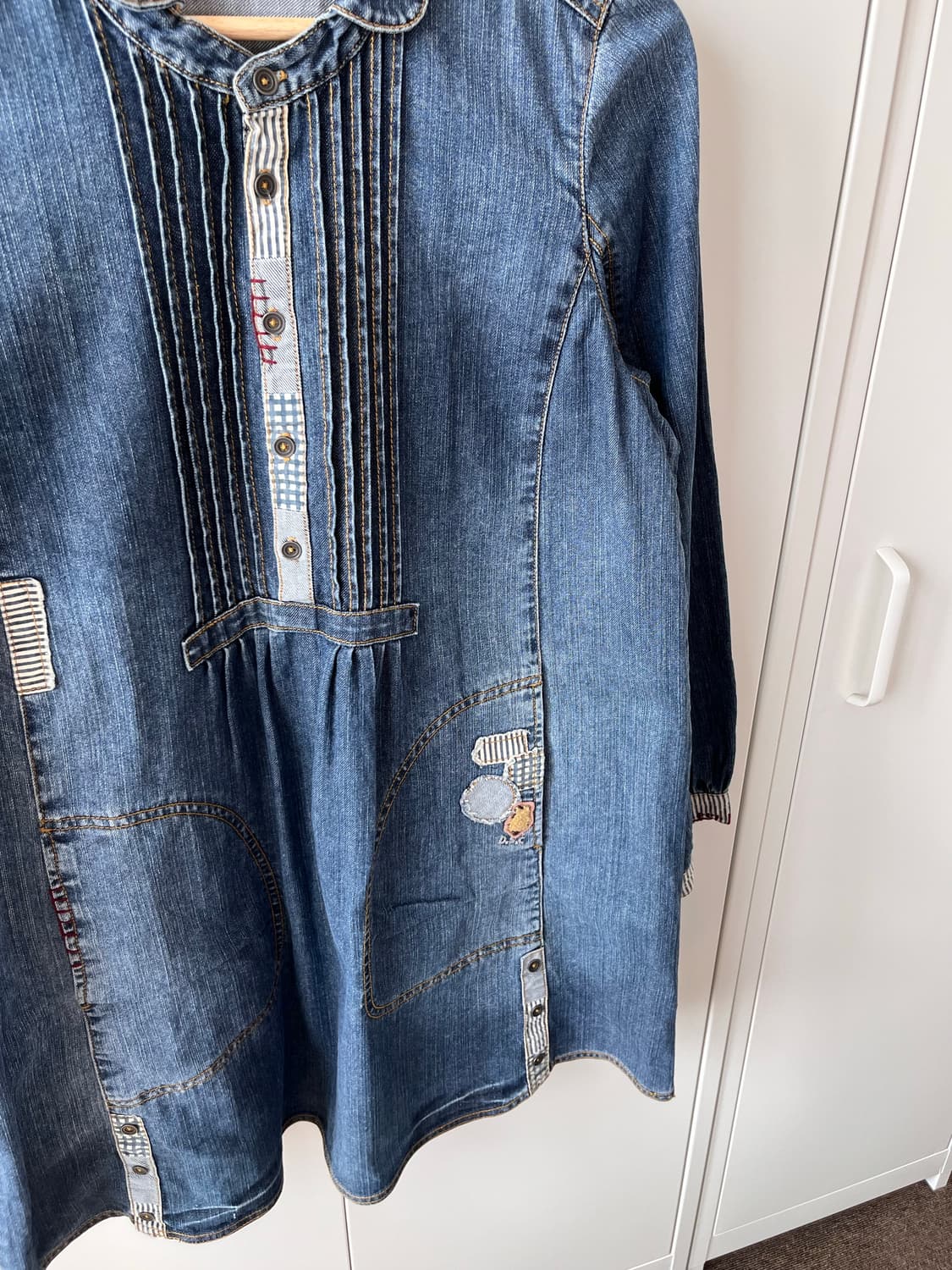 D.S club 패치워크 데님 원피스 상품이미지9