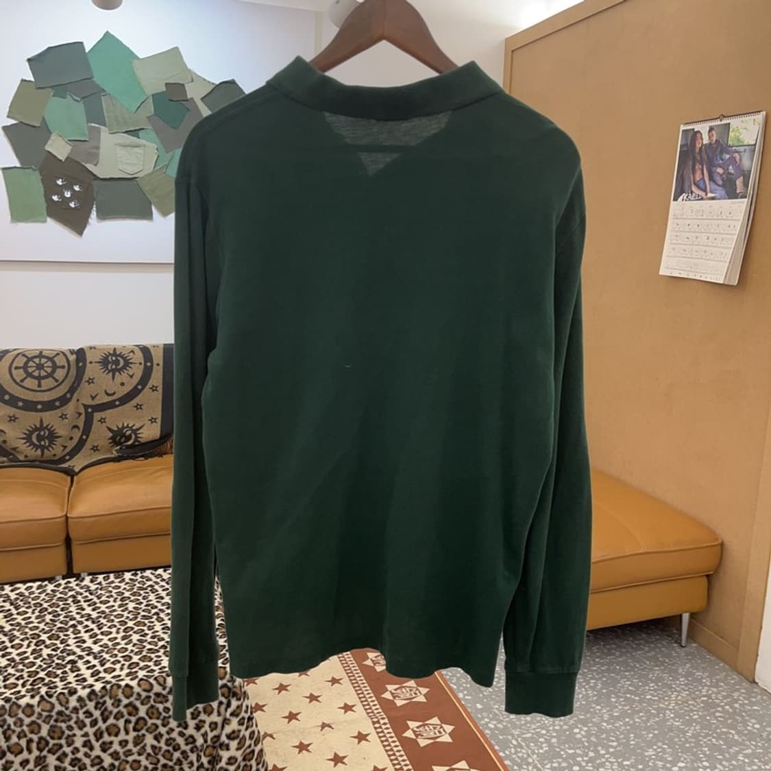 폴로 랄프로렌 레트로 빈티지 딥그린 카라 롱슬리브 M C09244 상품이미지4