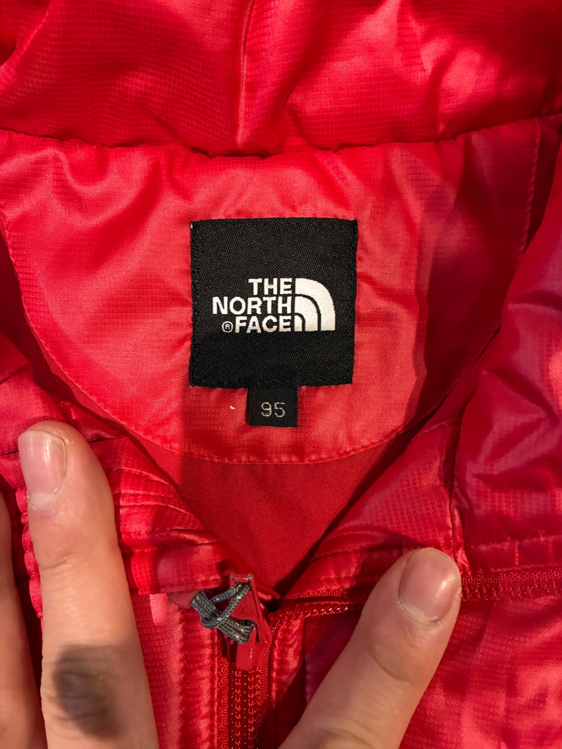 95) 노스페이스 경량 패딩 베스트 레드 상품이미지2