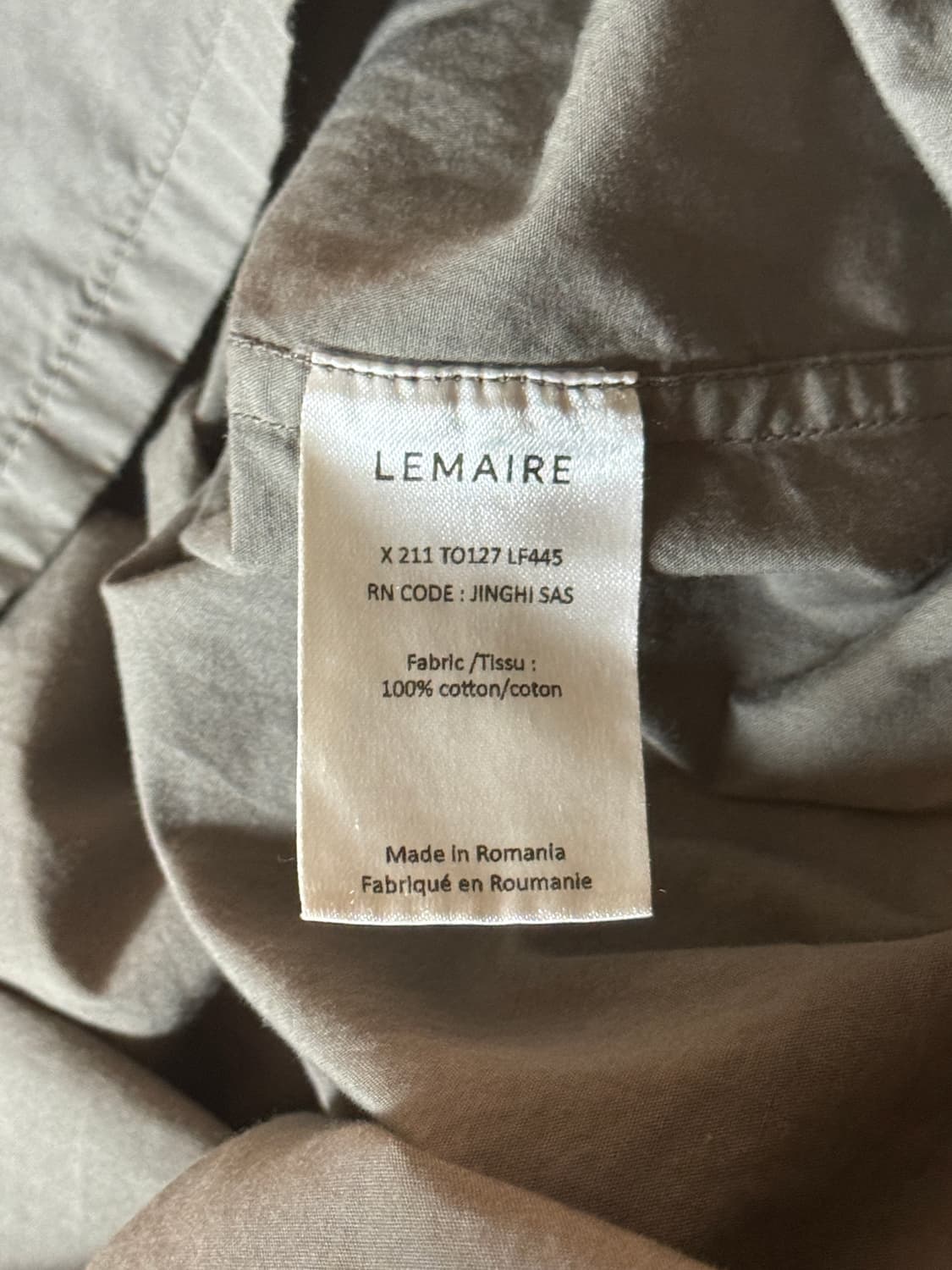 르메르 애쉬 그레이 셋업 상품이미지5