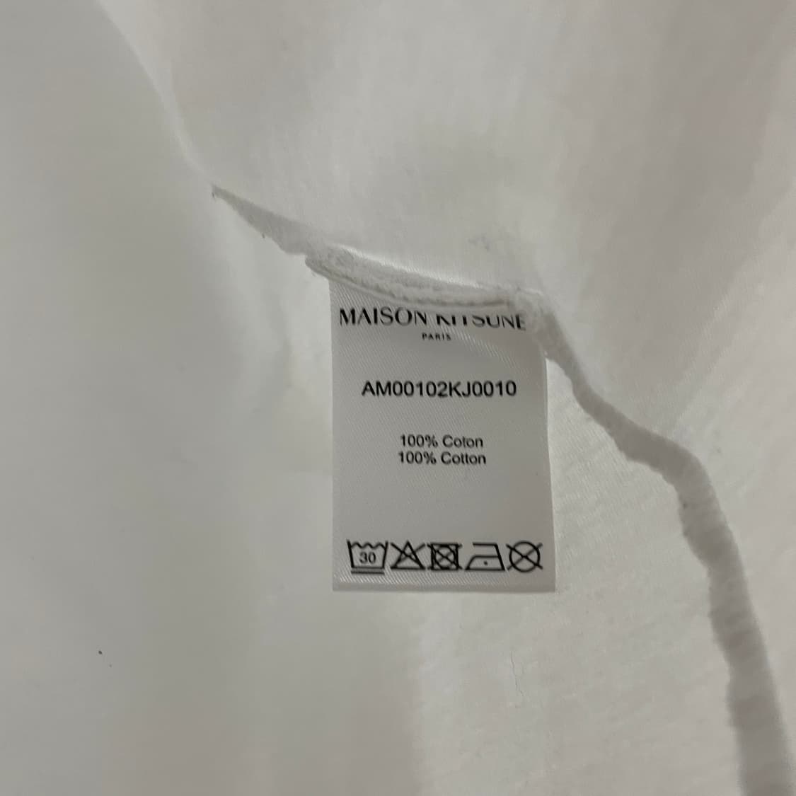 메종키츠네 반팔 티셔츠 화이트 XXL 상품이미지5