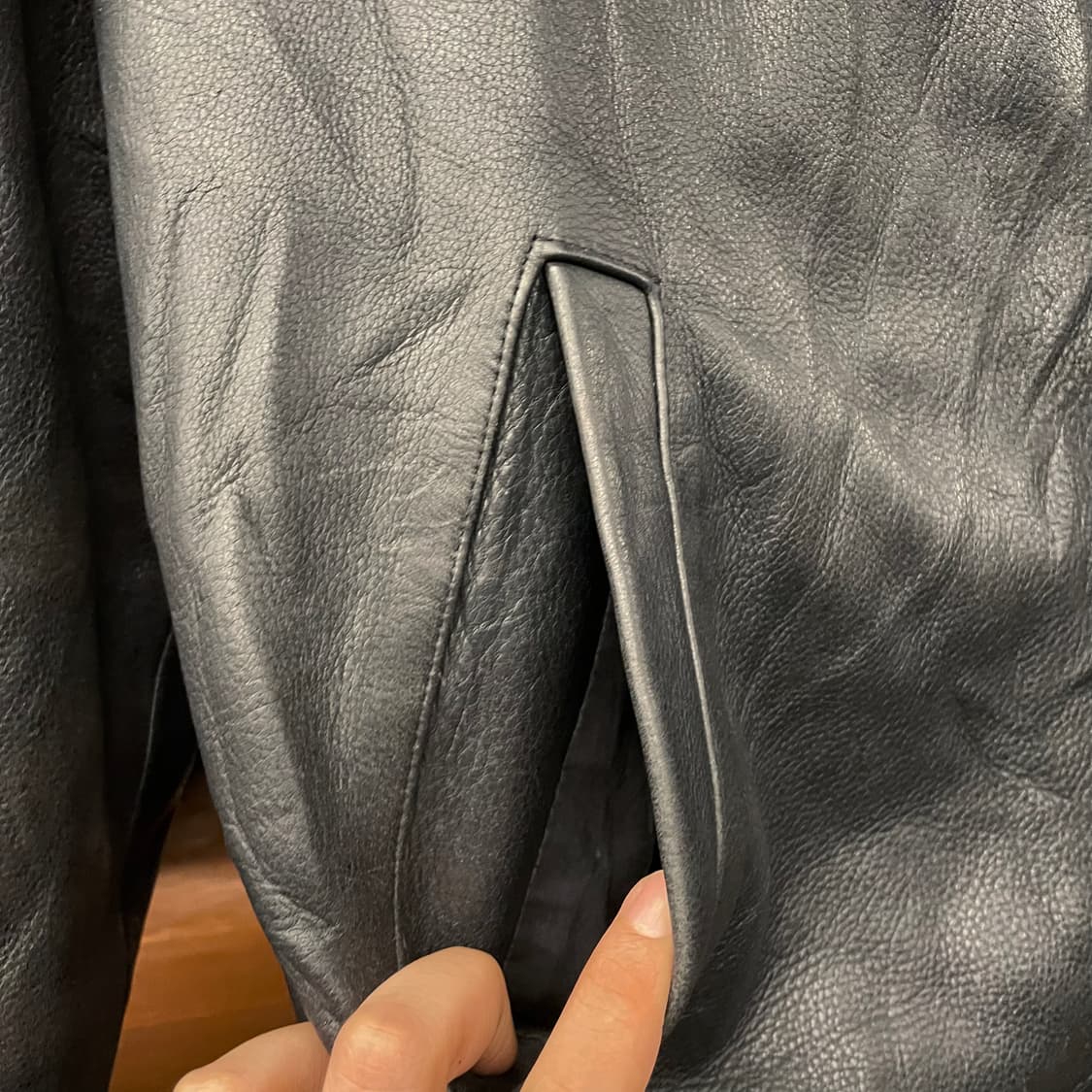 게스 GUESS 올드 클래식 리얼 레더 코트 자켓 상품이미지6