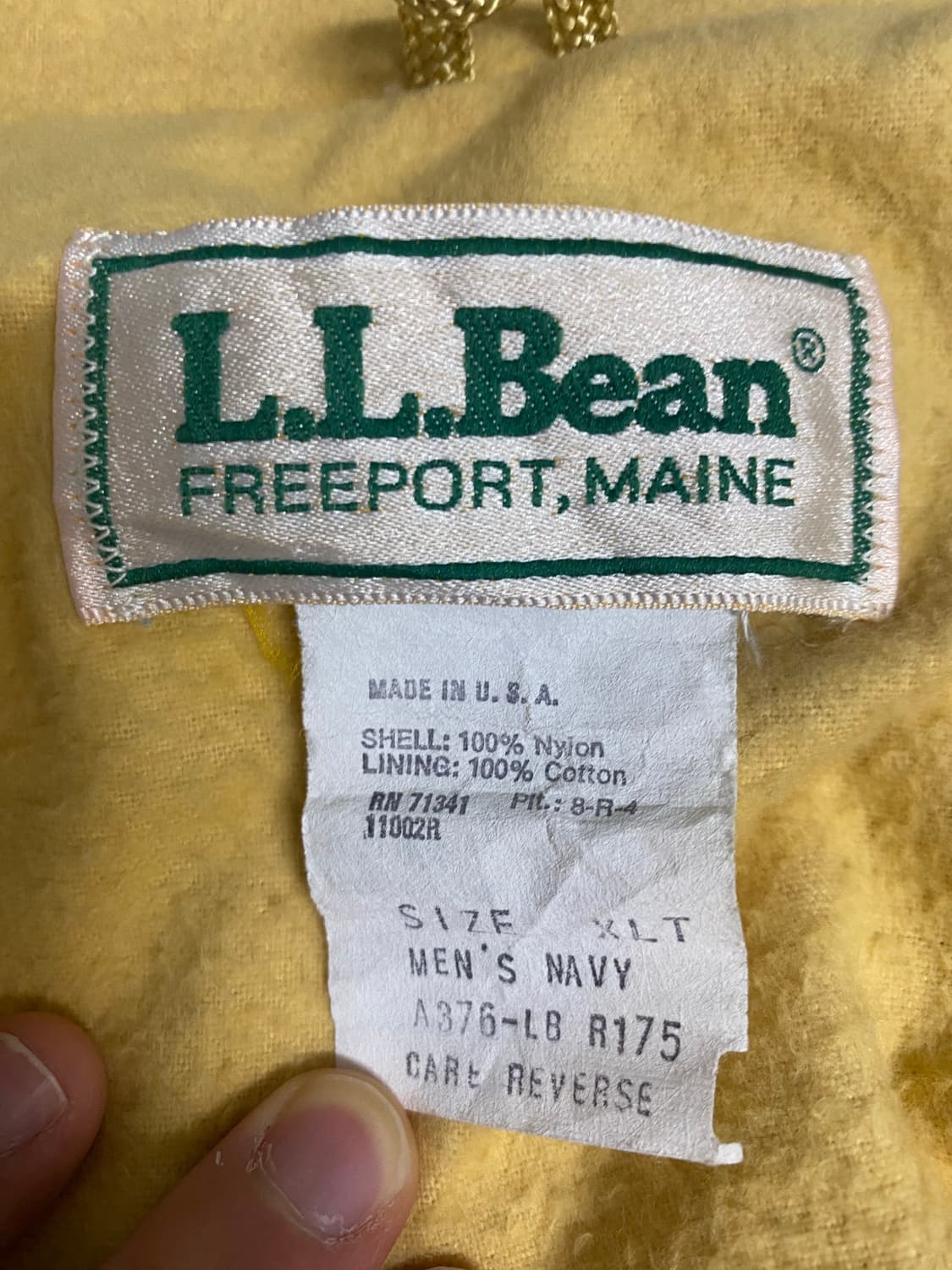 80년대 엘엘빈 코치자켓 네이비 xl 상품이미지4