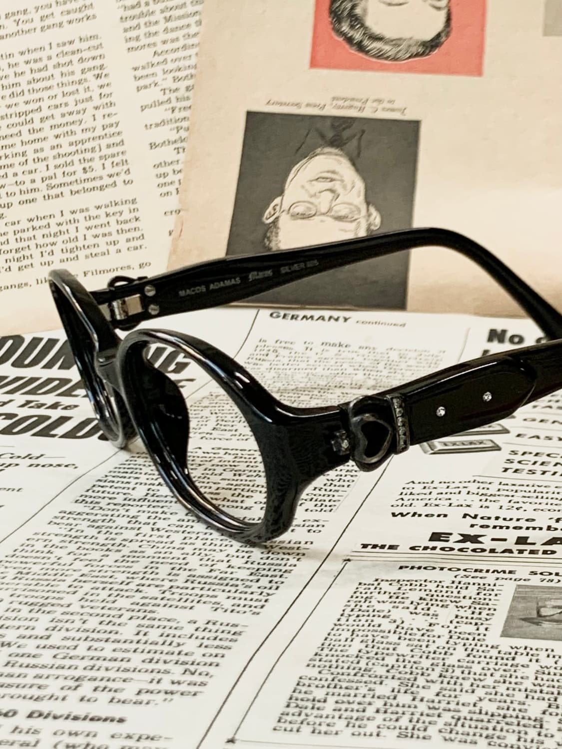 [픽키-644] Marcos Adams 블랙 뿔테 안경 상품이미지2