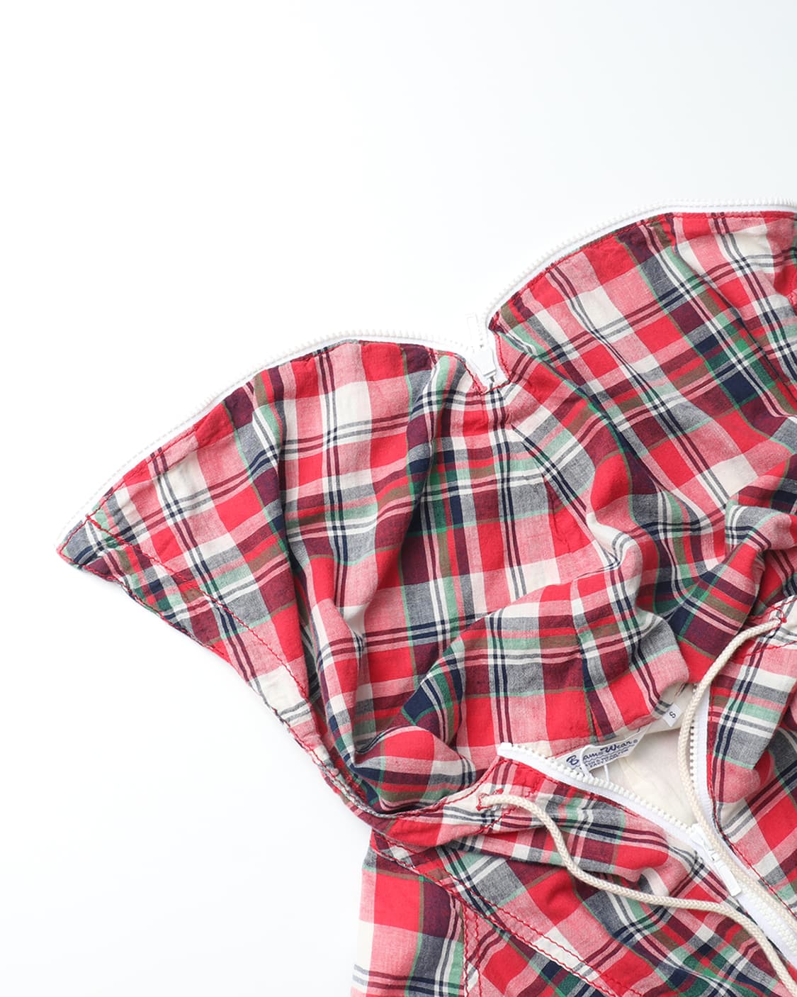 빔즈 BEAMS Madras Check Hoodie 상품이미지7