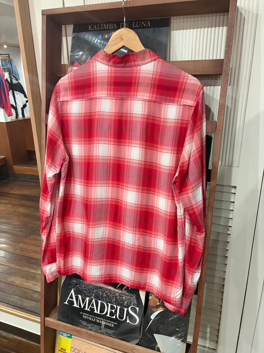 Wacko maria 와코마리아 옴브레 레이온 체크 셔츠 L 상품이미지6