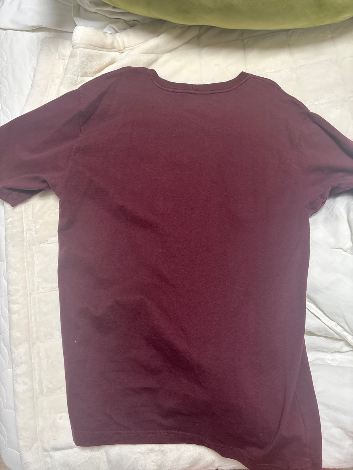 칼하트 포켓 반팔티 버건디 색 상품이미지2