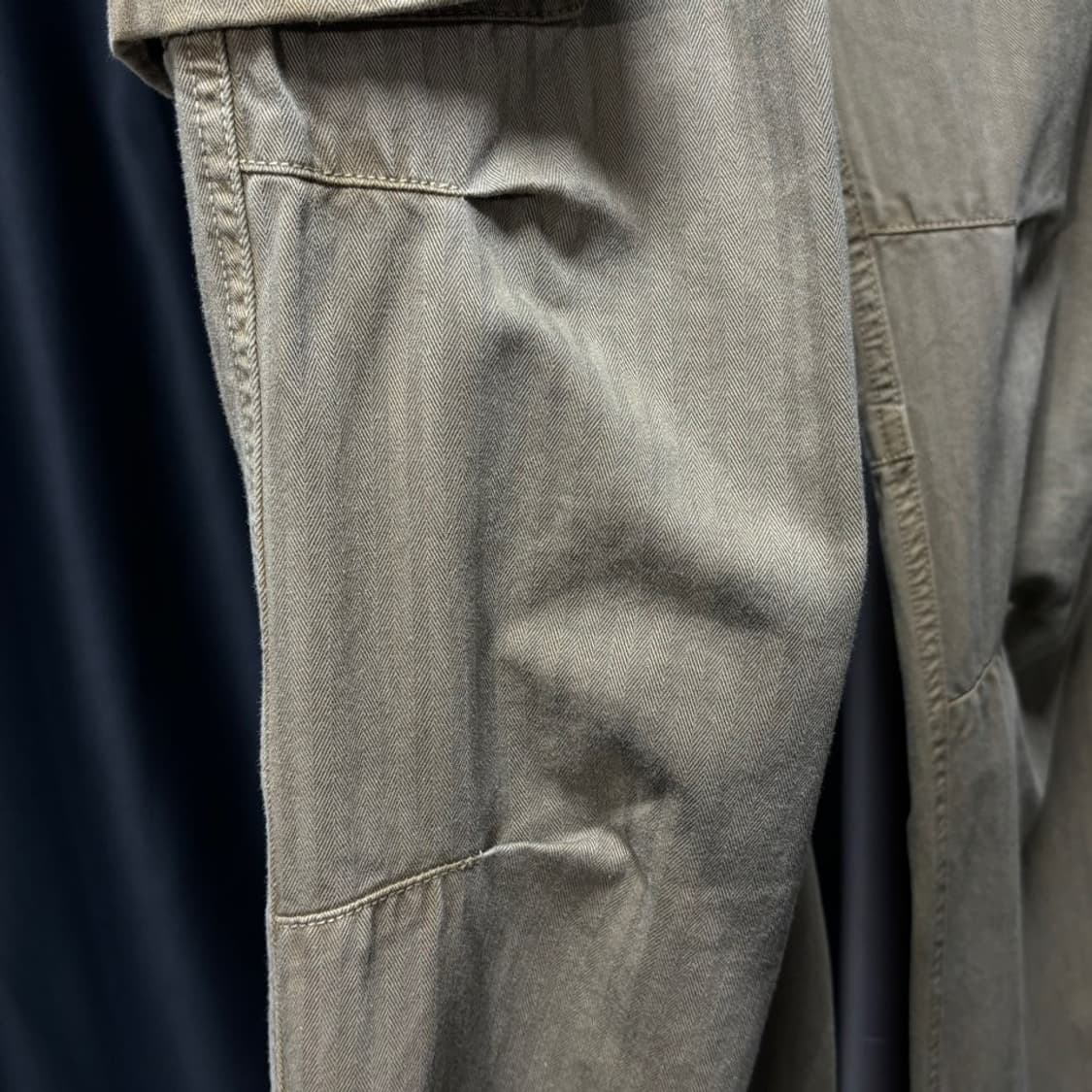 48) 아워레가시 마운트 카고 팬츠 올리브 헤링본 상품이미지3