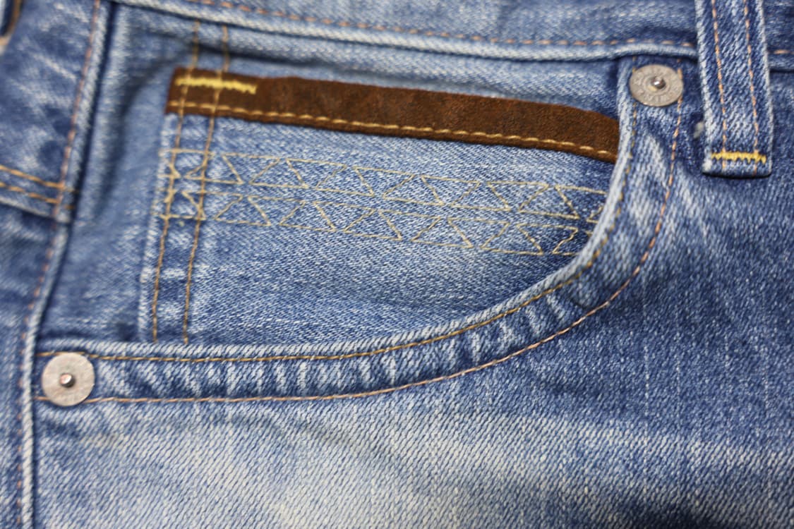 EDWIN  Leather Flap Pocket Jeans 상품이미지5