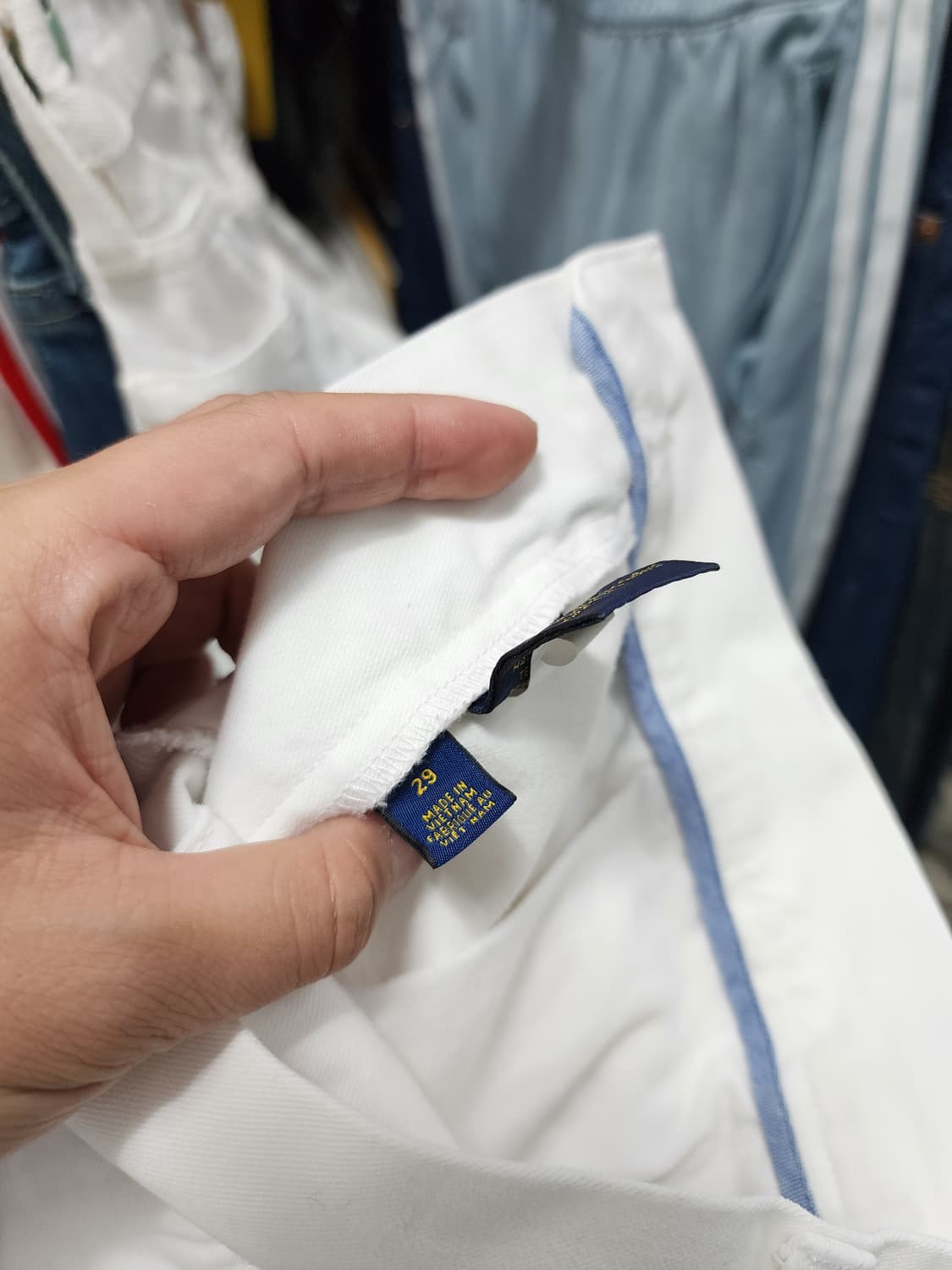 폴로 화이트 클래식핏 반바지  상품이미지3