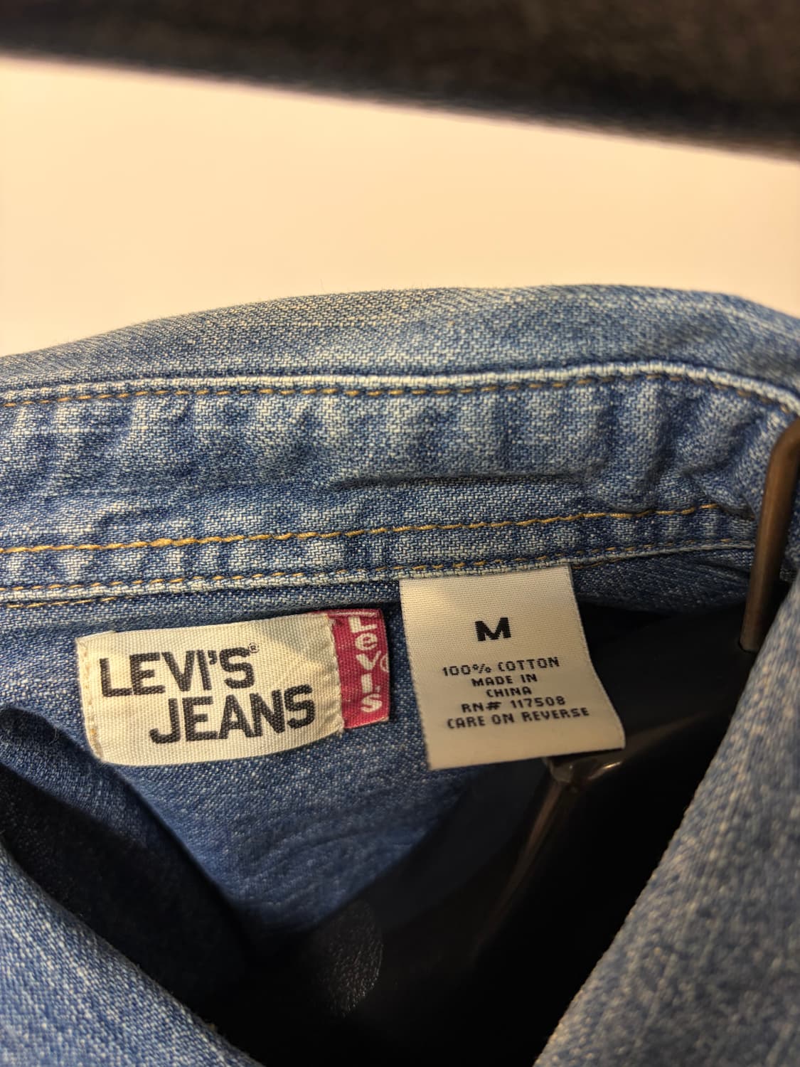 (M) Levis 리바이스 투포켓 워크 데님 셔츠 상품이미지5