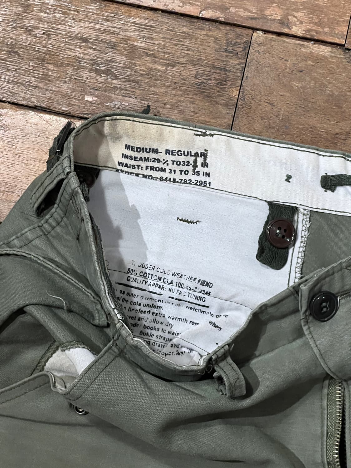 Us army m65 팬츠 미디움 레귤러 상품이미지4