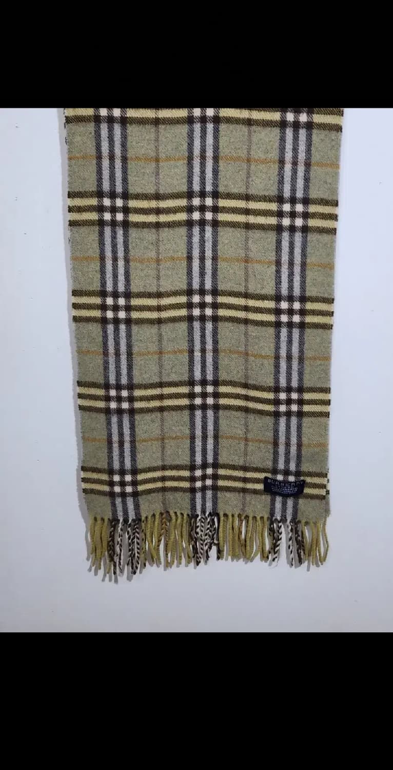 (정품) 버버리 목도리 체크 머플러 램스울 영국판  상품이미지4