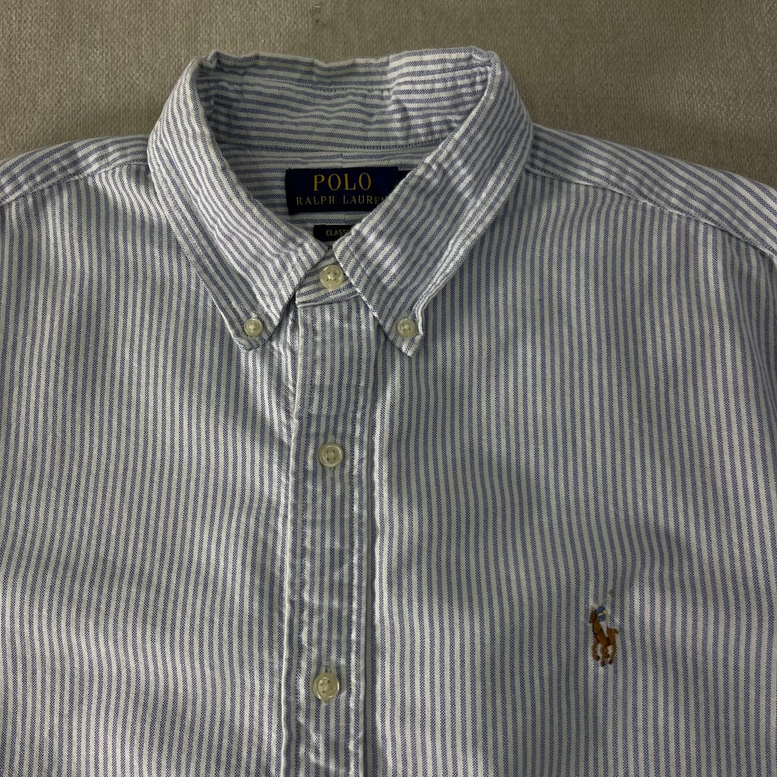 100 폴로랄프로렌 신형라벨 스트라이프 셔츠 상품이미지2