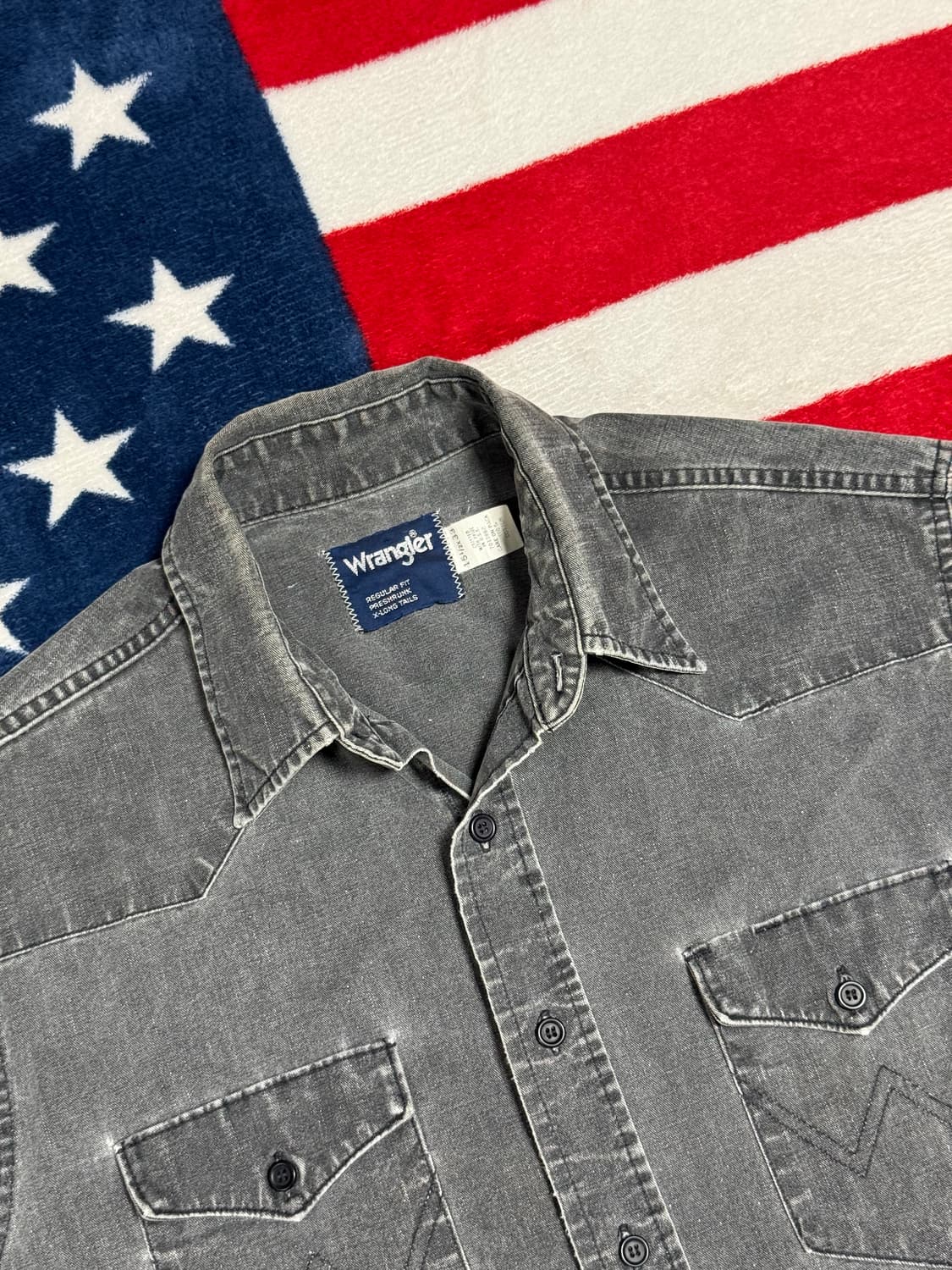 랭글러 웨스턴데님셔츠 Wrangler western denim shirt 상품이미지7