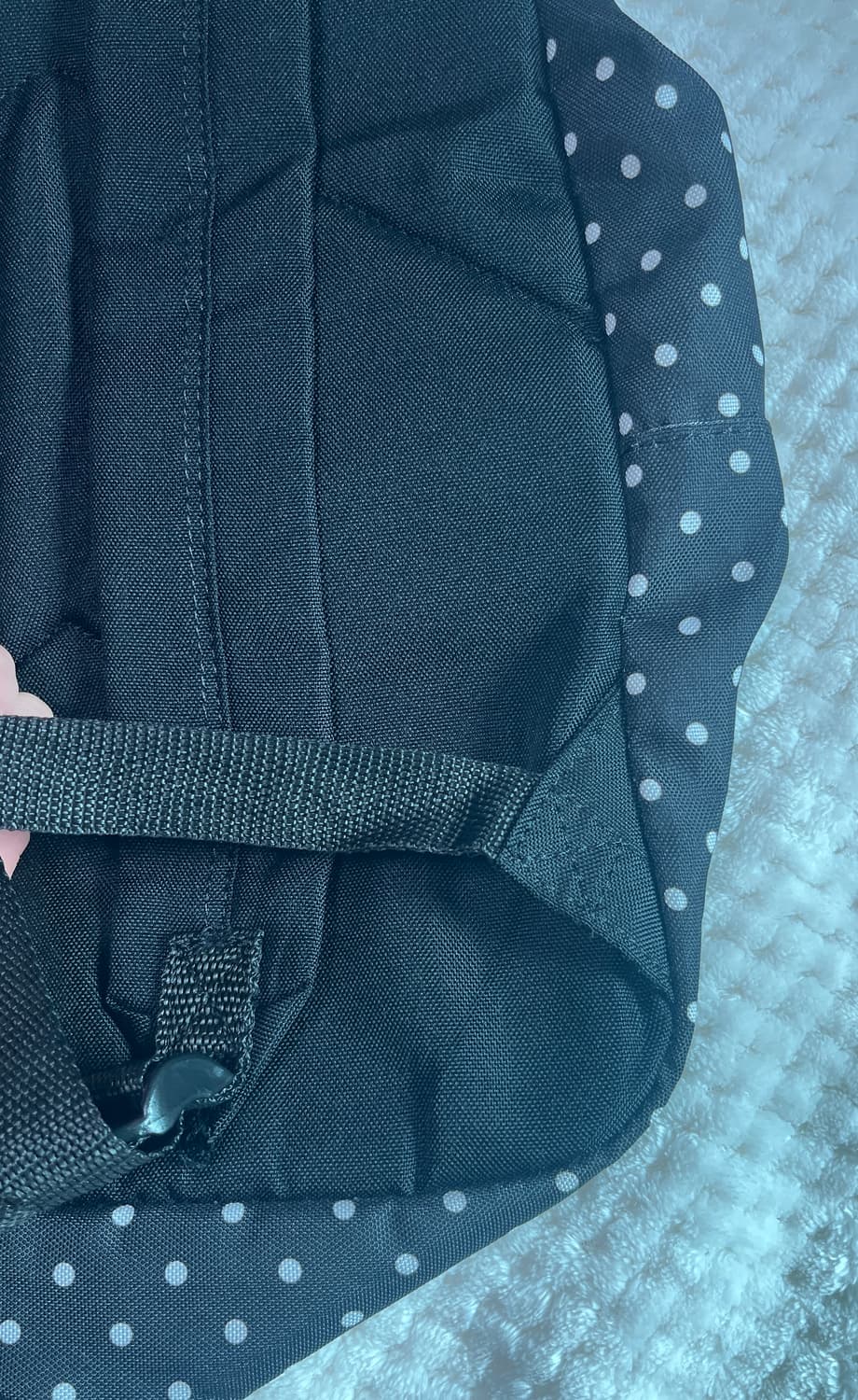 아식스 도트 땡땡이 백팩 블랙 빈티지 상품이미지8