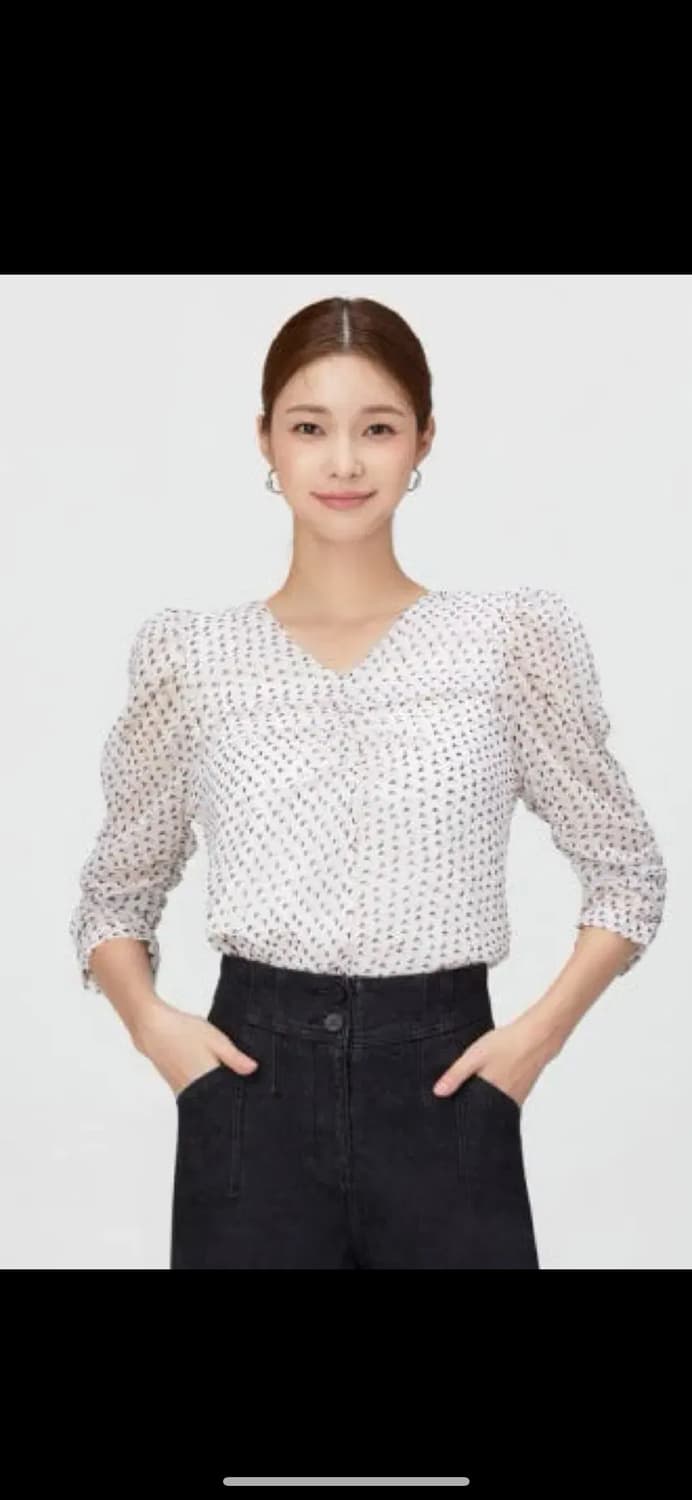 잇미샤 프린트 셔링 블라우스(ITM8YBL940) 상품이미지1