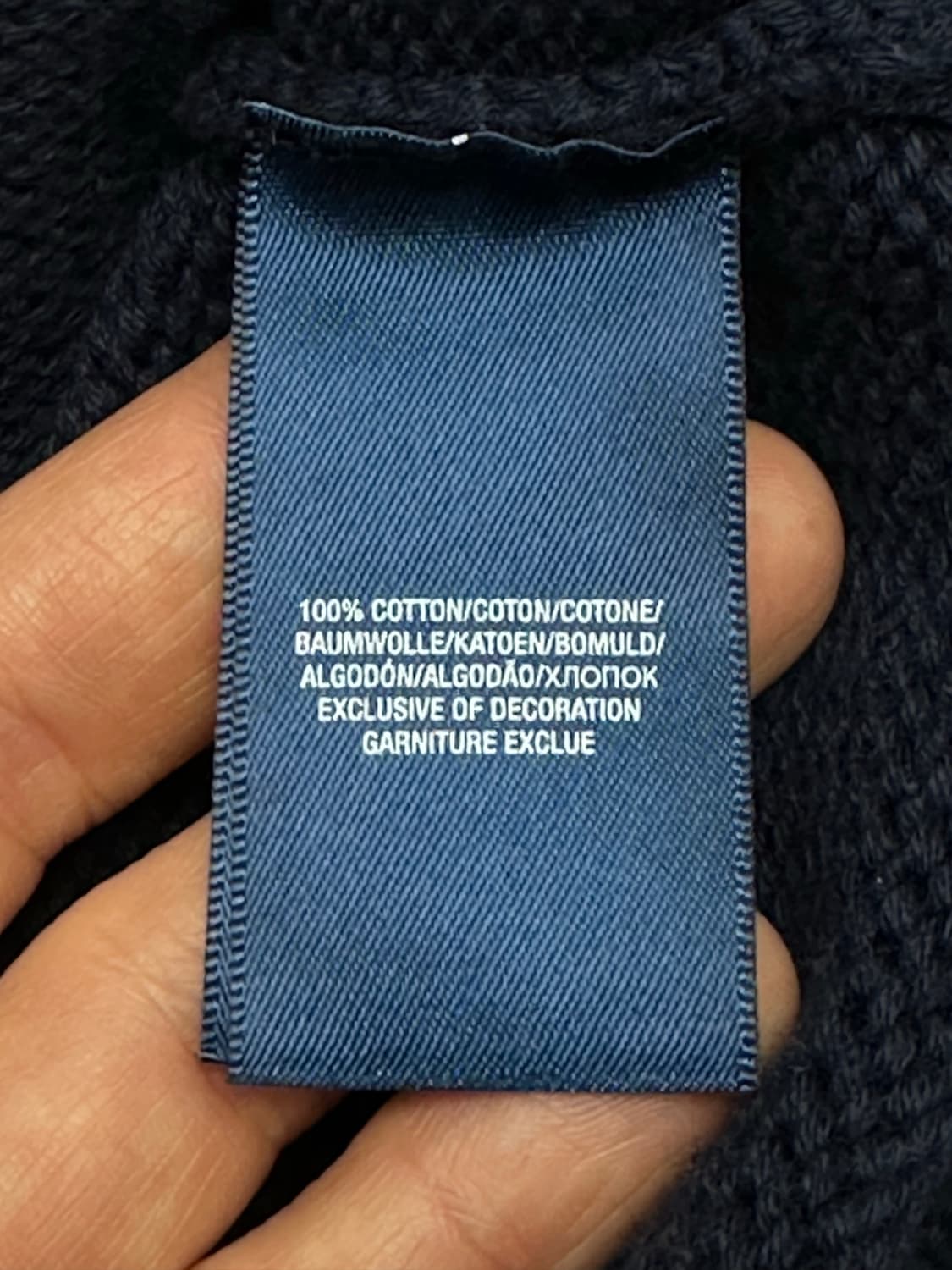 폴로 랄프로렌 네이비 숄카라 가디건 [18-20] XL 상품이미지4