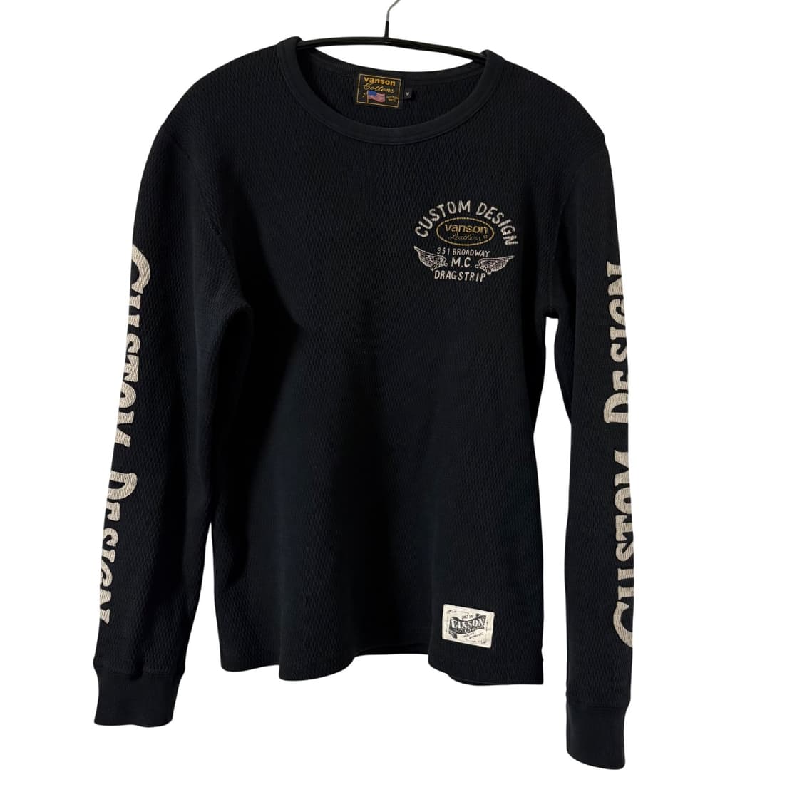 vanson leathers 밴슨 와플 써멀 롱슬리브 M 상품이미지2