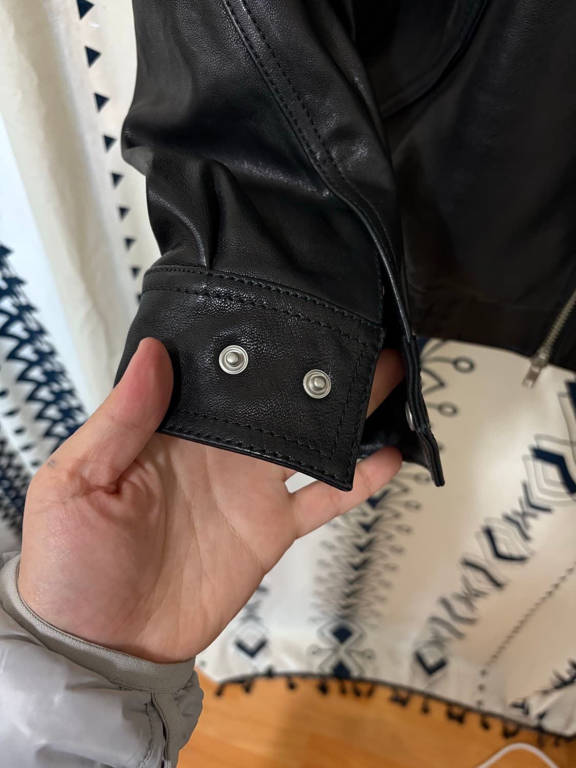 던스트 / 유니섹스 이탈리안 램스킨 레더 블루종 상품이미지7