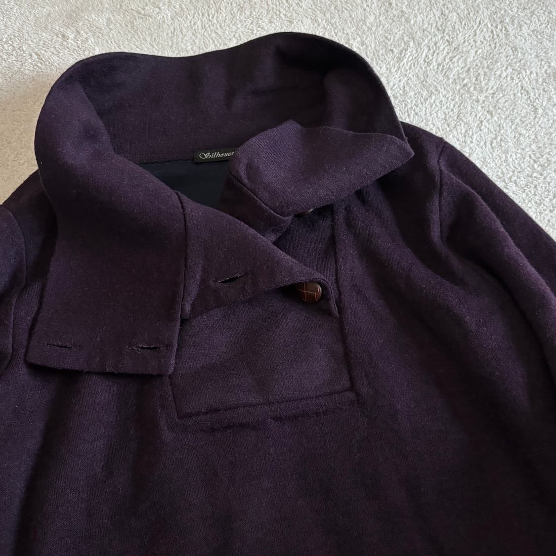 일본빈티지 자색고구마 퍼플 롱 탑 상품이미지4