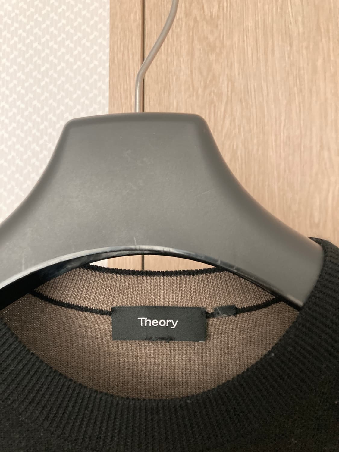 띠어리 검정색 더블페이스 울 니트 M 상품이미지3