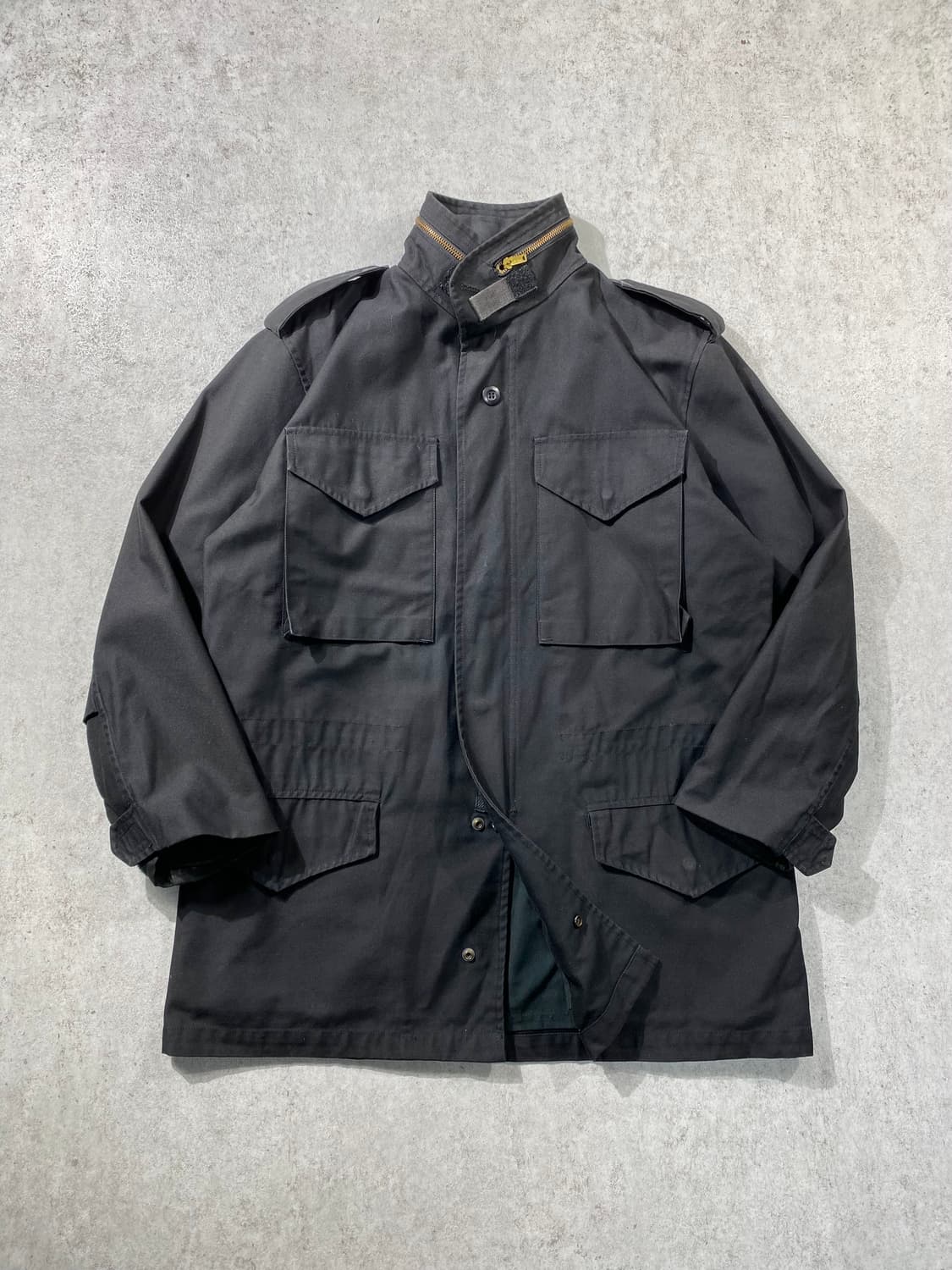 [S] U.S.ARMY M65 미군 밀리터리 필드자켓 블랙 상품이미지1