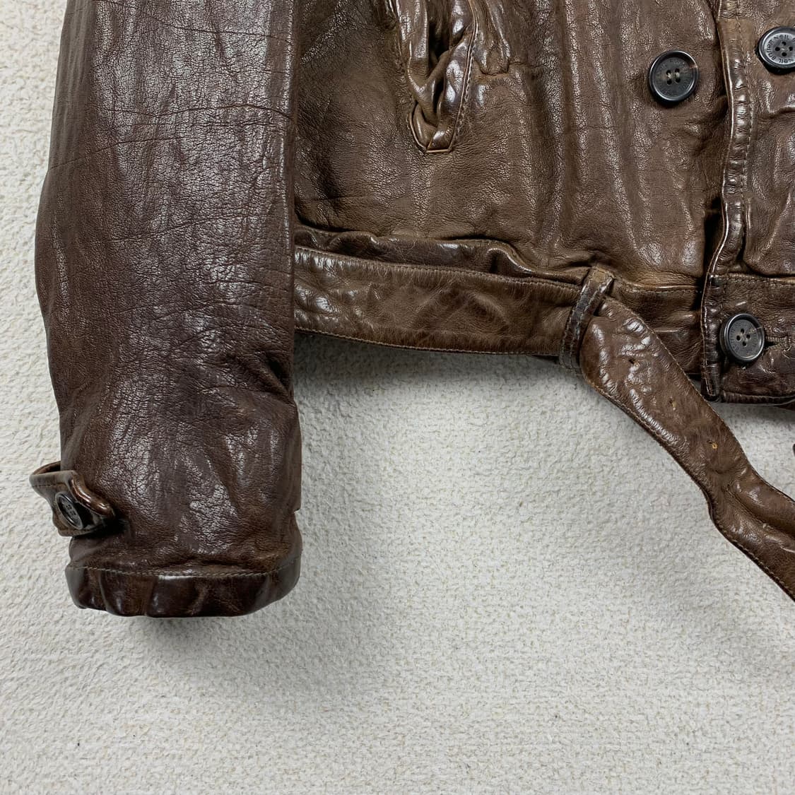 닐바렛 버팔로 레더 자켓 다크브라운 상품이미지4
