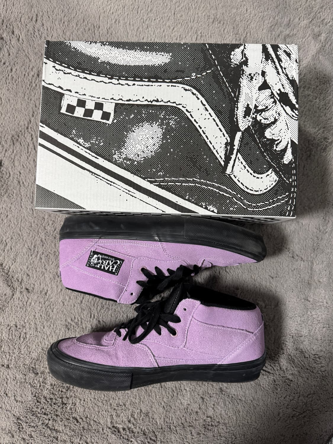 (270) 반스 X 위너스 스케이트 하프캡 라벤더 포그 블랙 상품이미지1