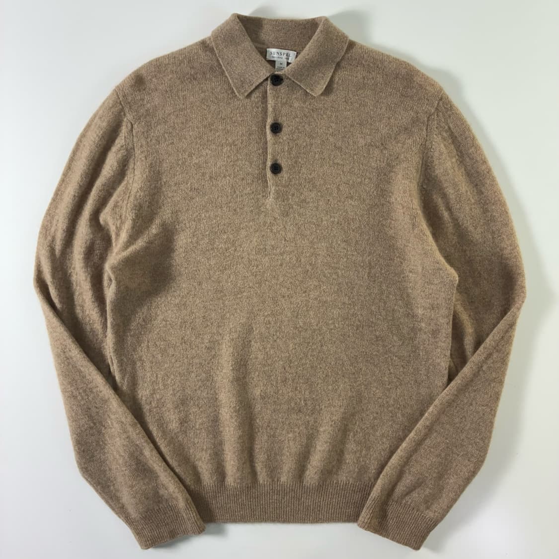 Sunspel  선스펠 캐시미어 브라운 카라 니트   상품이미지1