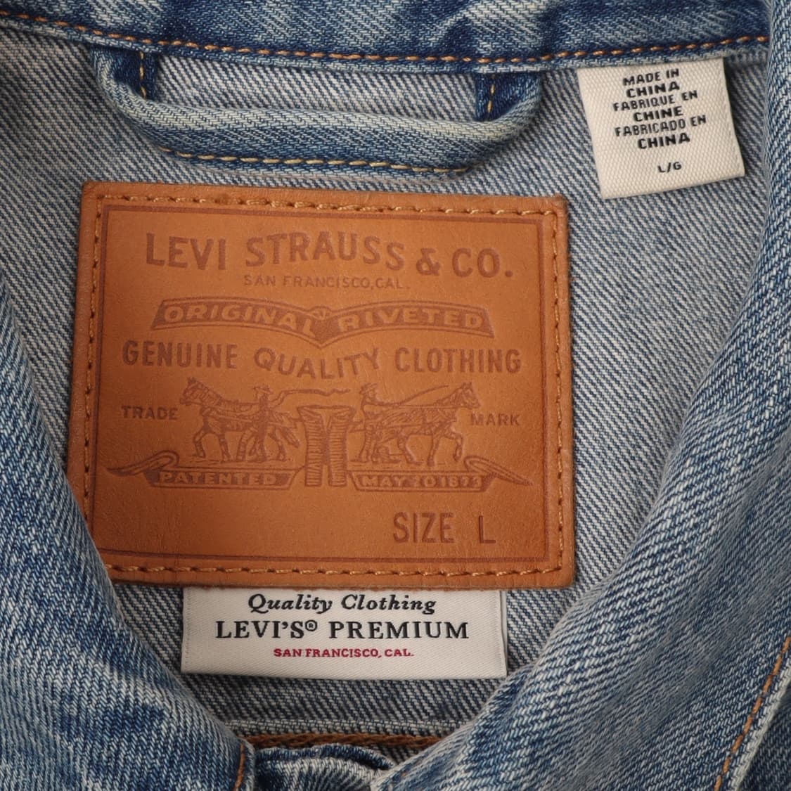 리바이스 3rd 트러커 연청 데님자켓 상품이미지8