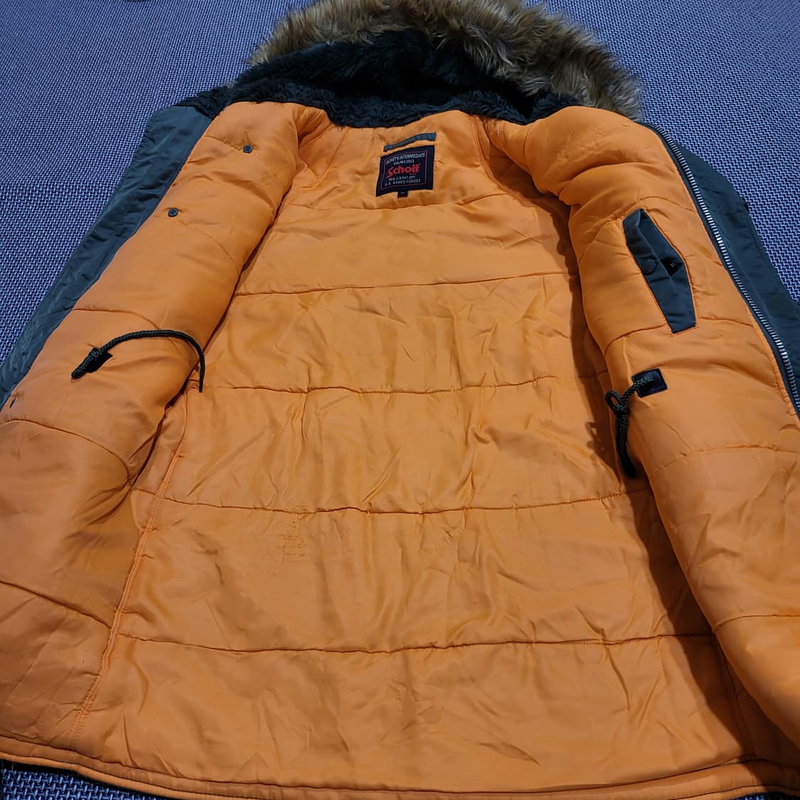 SCHOTT 쇼트 N3B 후드퍼 밀리터리 야상 파카 (M/100) 상품이미지2