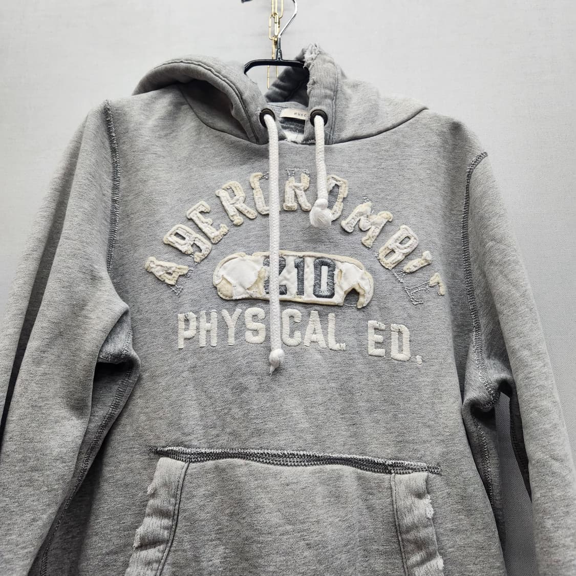 아베크롬비 Y2K 데미지 디테일 빅로고 후드티 L(L) 상품이미지2