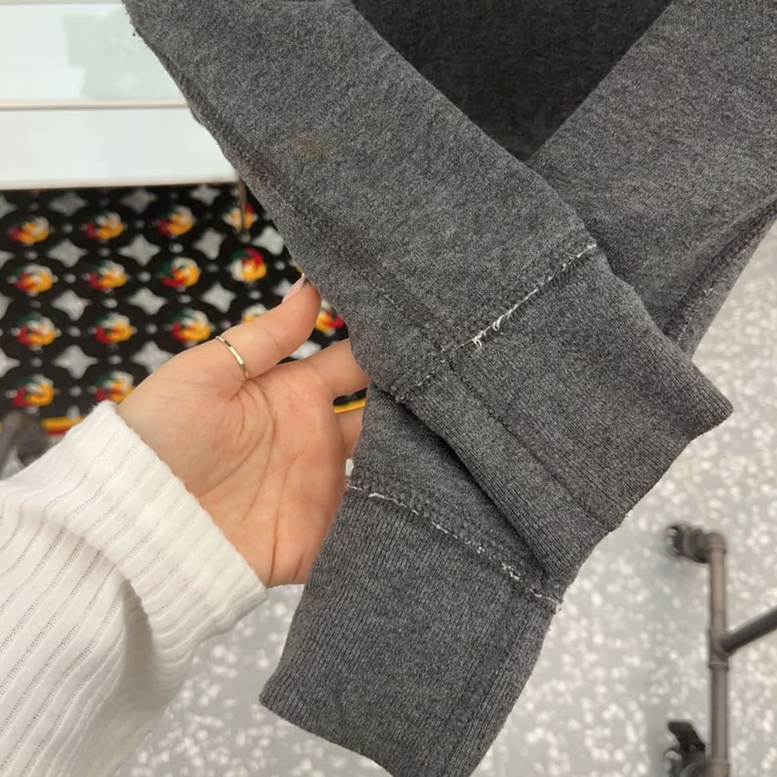 아베크롬비 올드스쿨 빈티지 스펠로고 양털 후드집업 S C07648 상품이미지7