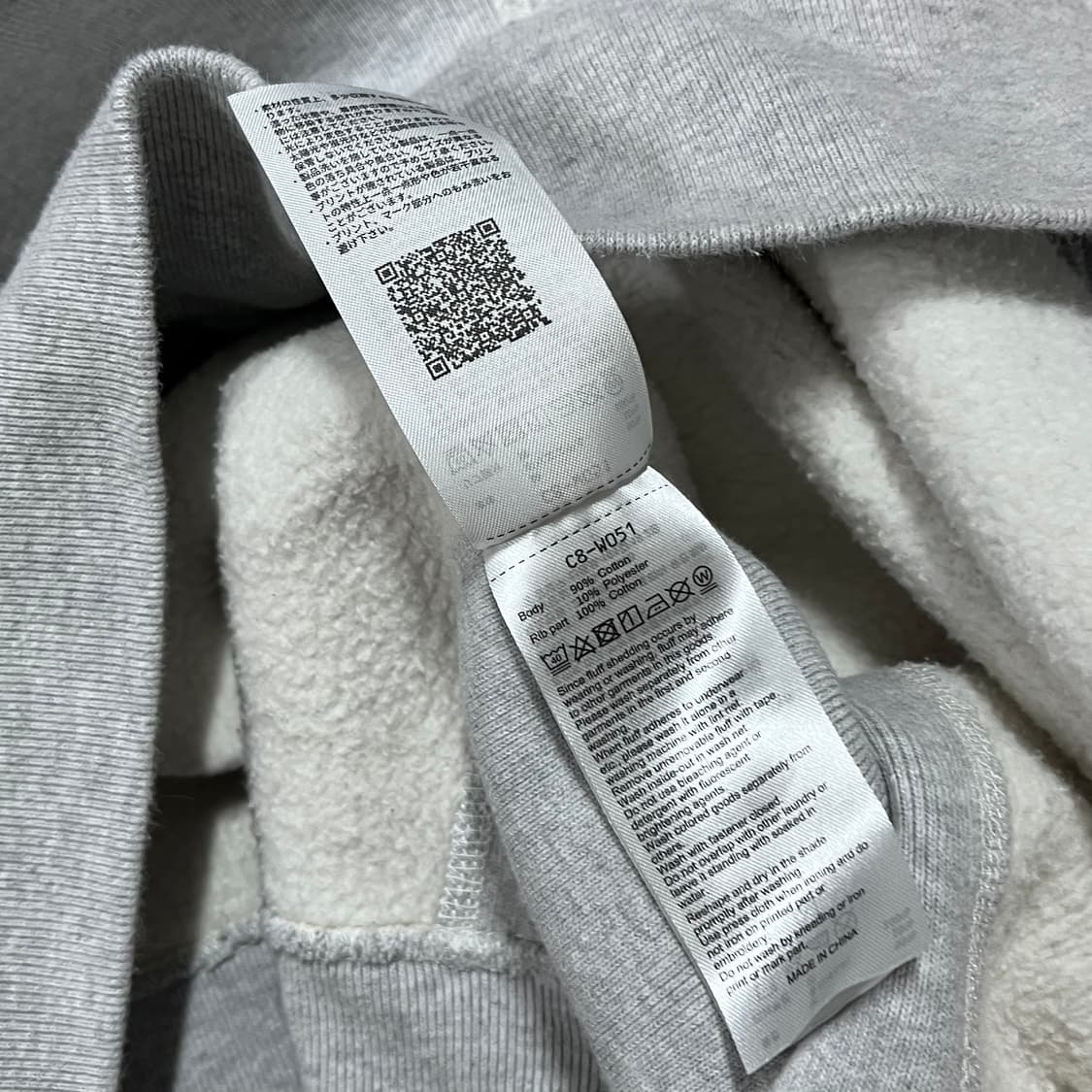 [정품] 챔피온 그레이 투로고 기모 맨투맨 [ XL ] 상품이미지7