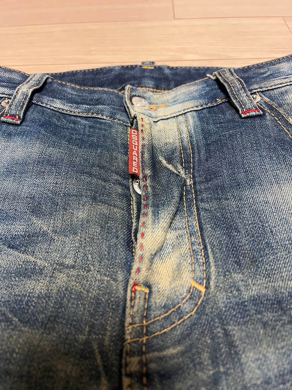 디스퀘어드2 토론토 바이커 빈티지 워싱 디스트로이드 데님 팬츠 / 46  상품이미지3