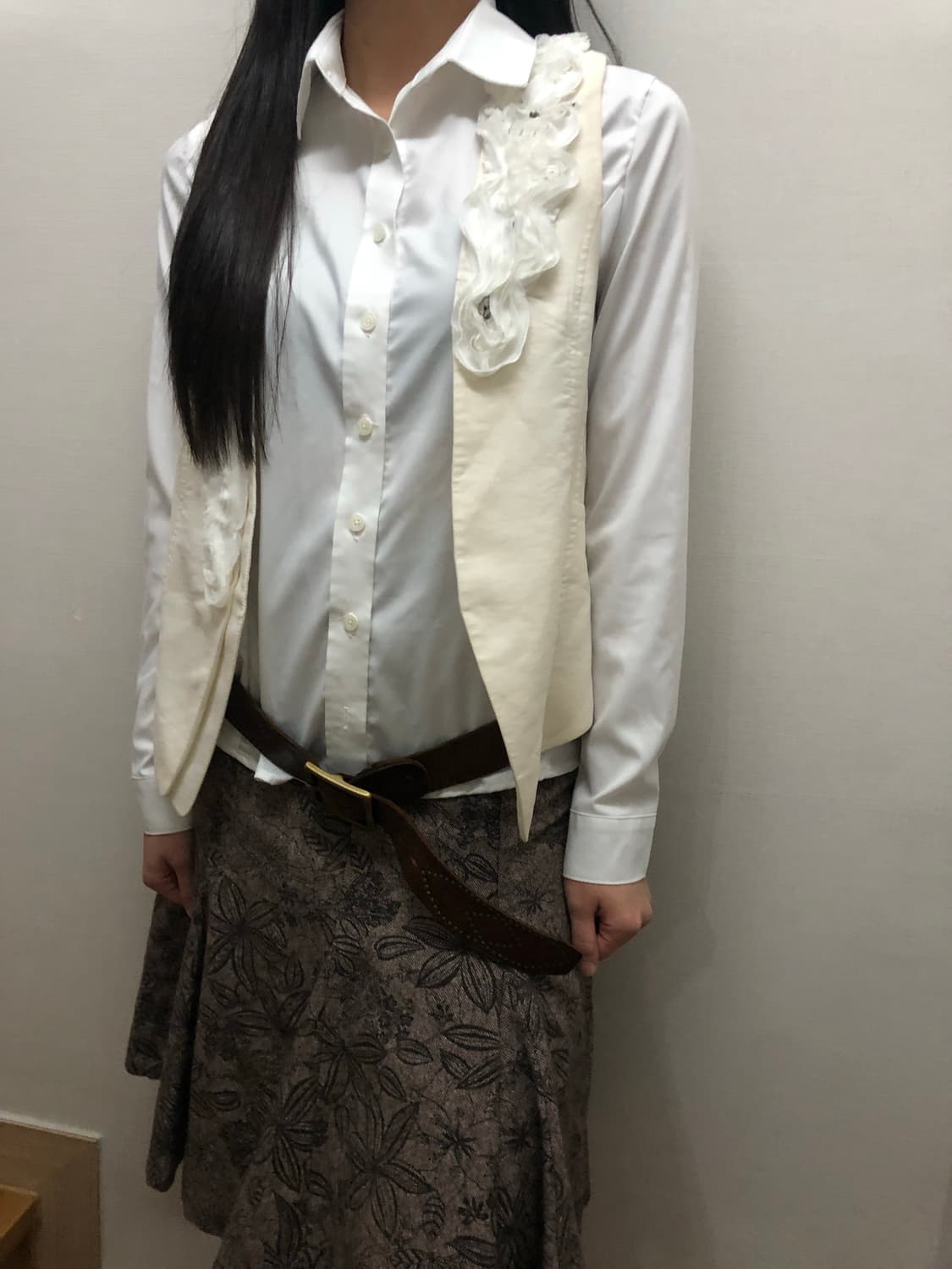 빈티지 아이보리 플라워 베스트 상품이미지7