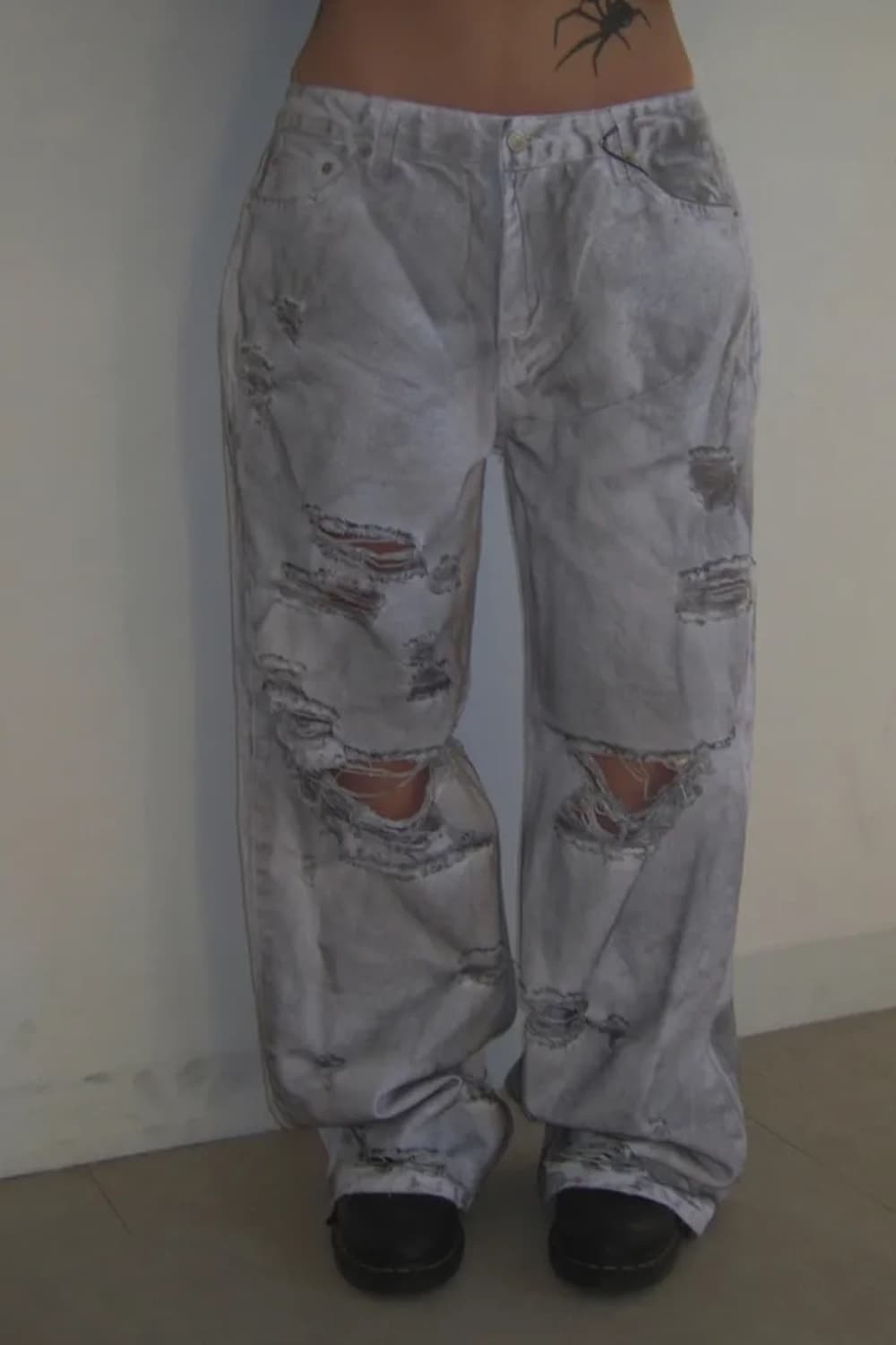 PAPI DIRTY VINTAGE DAMAGED WIDE JEAN 상품이미지3