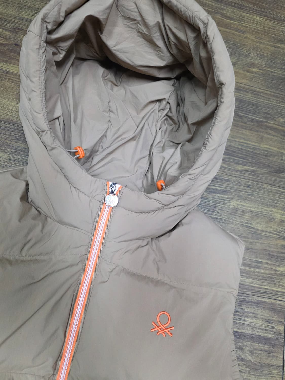 베네통 롱후디 폴리패딩 베스트 상품이미지2