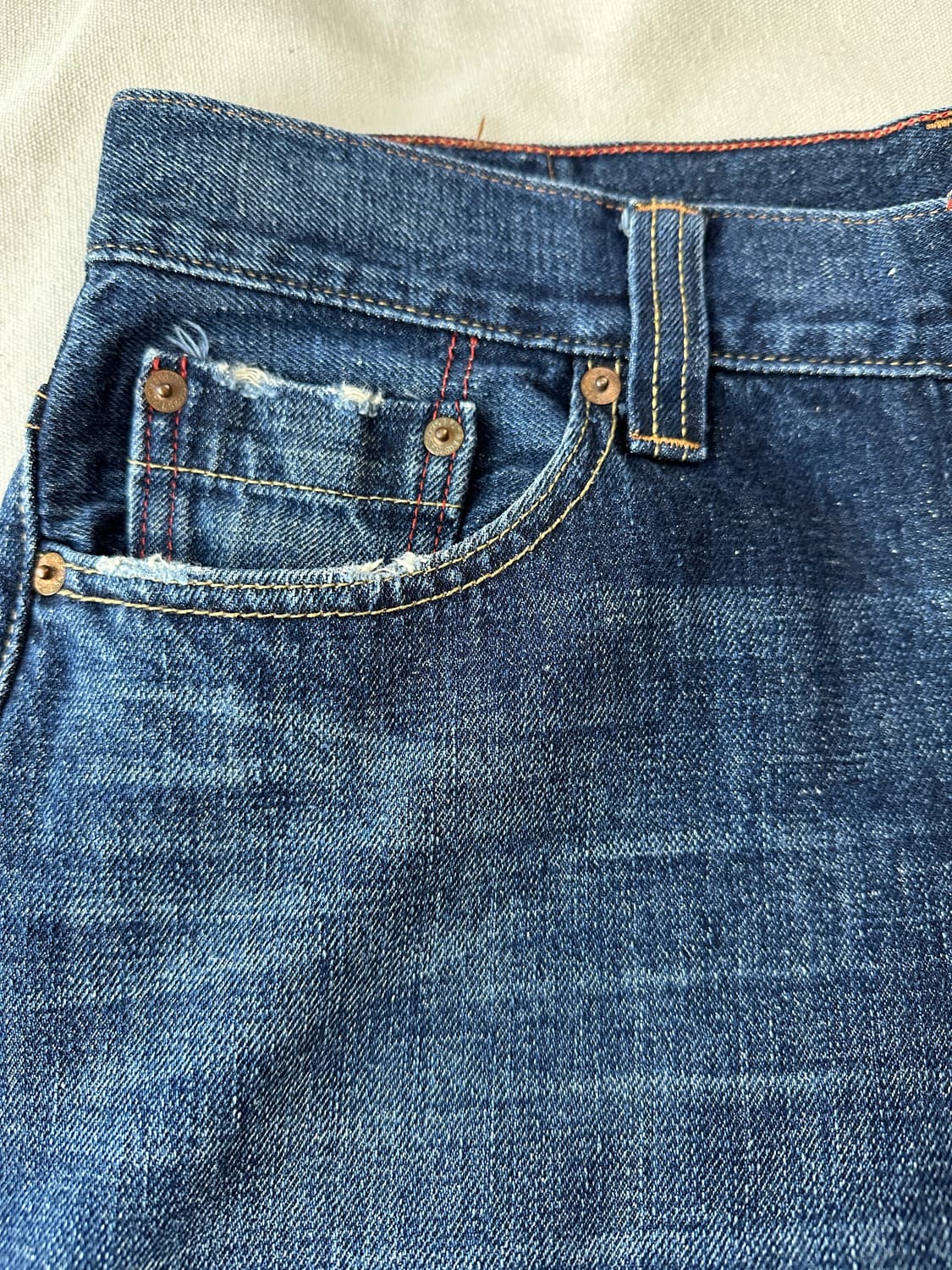 34x33 리바이스 프리미엄 그린탭 워싱진 오다기리죠진 상품이미지3