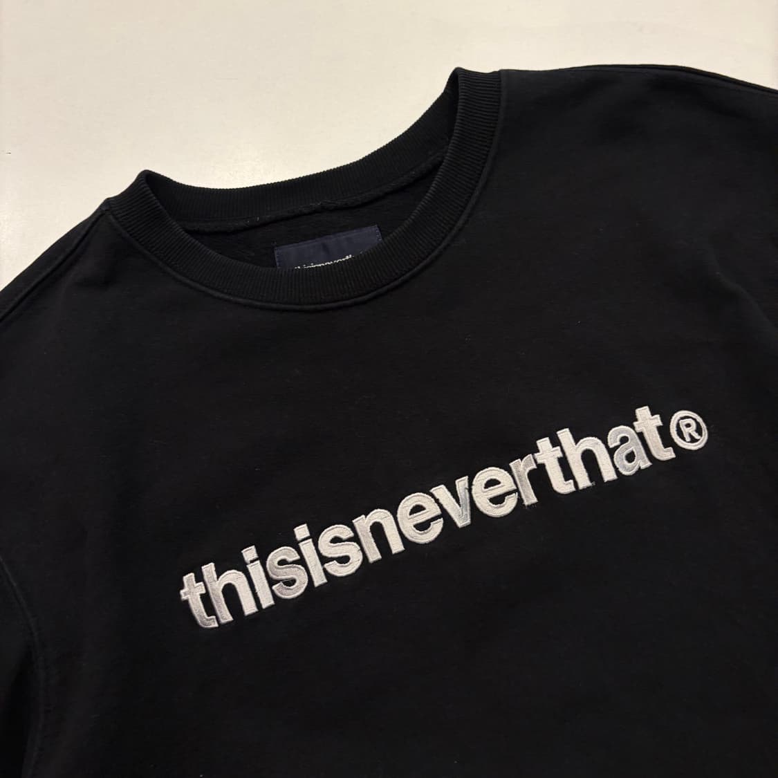 [XL] 디스이즈네버댓 블랙 맨투맨 티셔츠 C878 상품이미지3