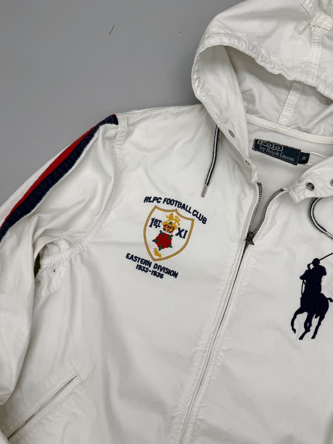 폴로 랄프로렌 00‘s 화이트 빅포니 코튼 후드 자켓 상품이미지3